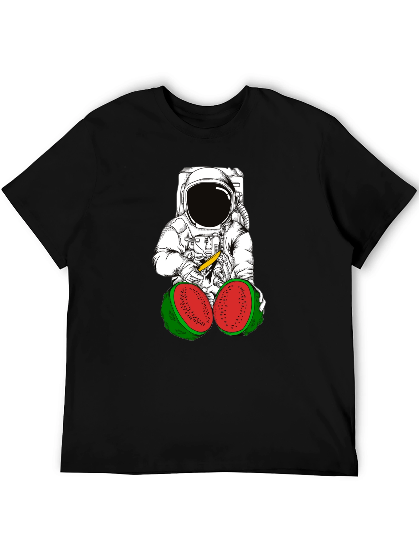 Astronaut Watermelon T-Shirt - Unique Graphic Tee
