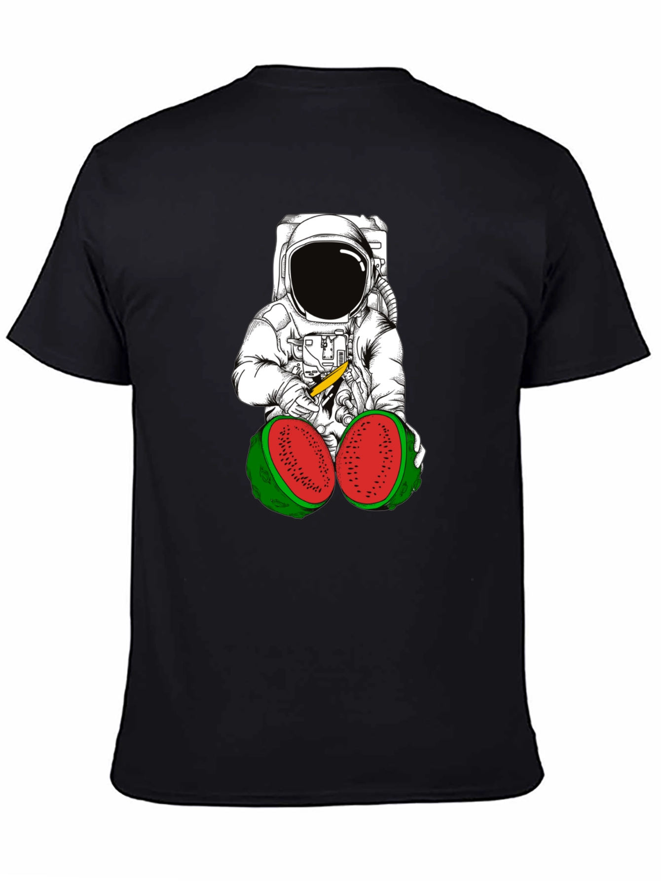 Astronaut Watermelon T-Shirt - Unique Graphic Tee
