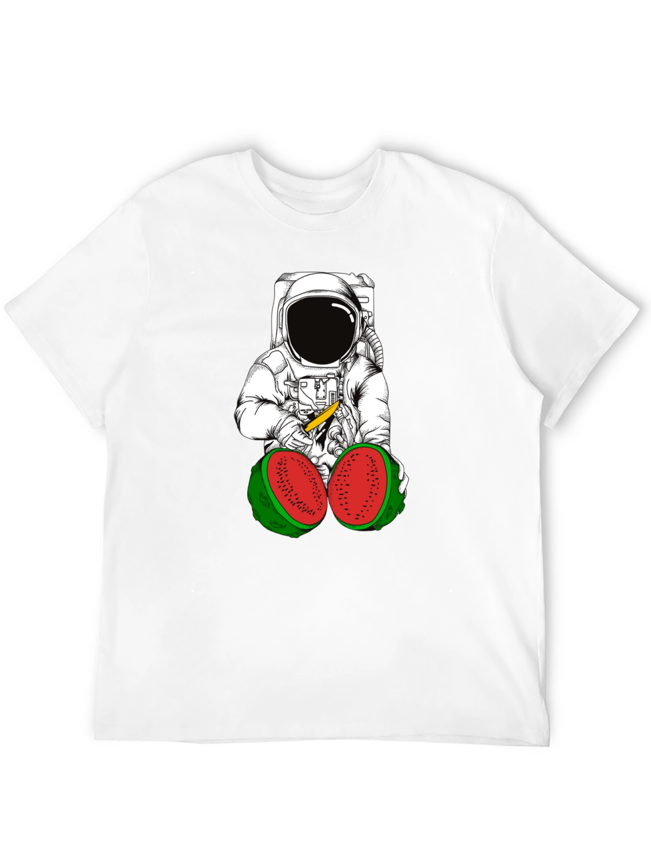 Astronaut Watermelon T-Shirt - Unique Graphic Tee