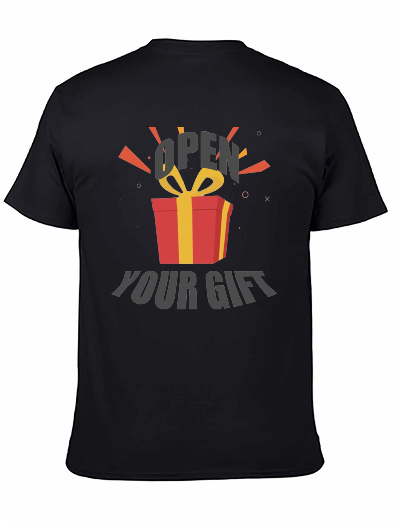 Open Your Gift Graphic Tee - Soft Cotton Blend