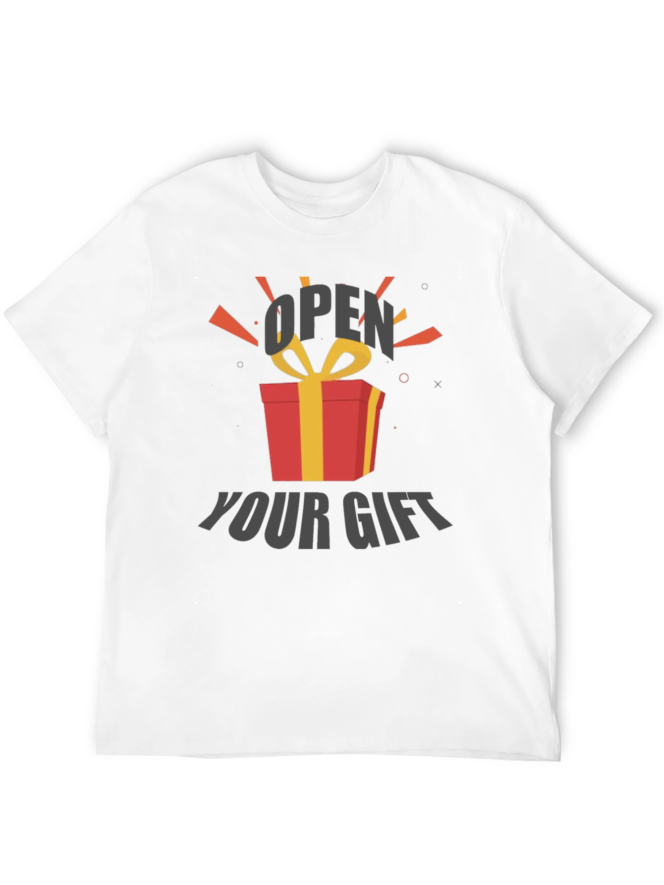 Open Your Gift Graphic Tee - Soft Cotton Blend