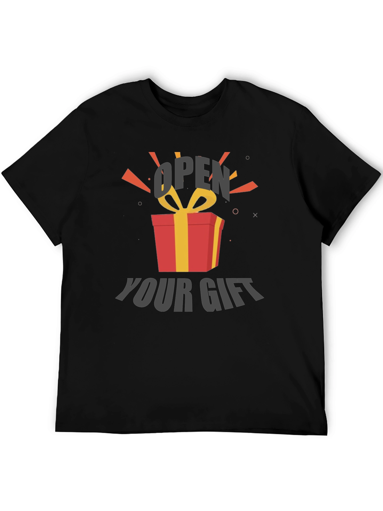 Open Your Gift Graphic Tee - Soft Cotton Blend