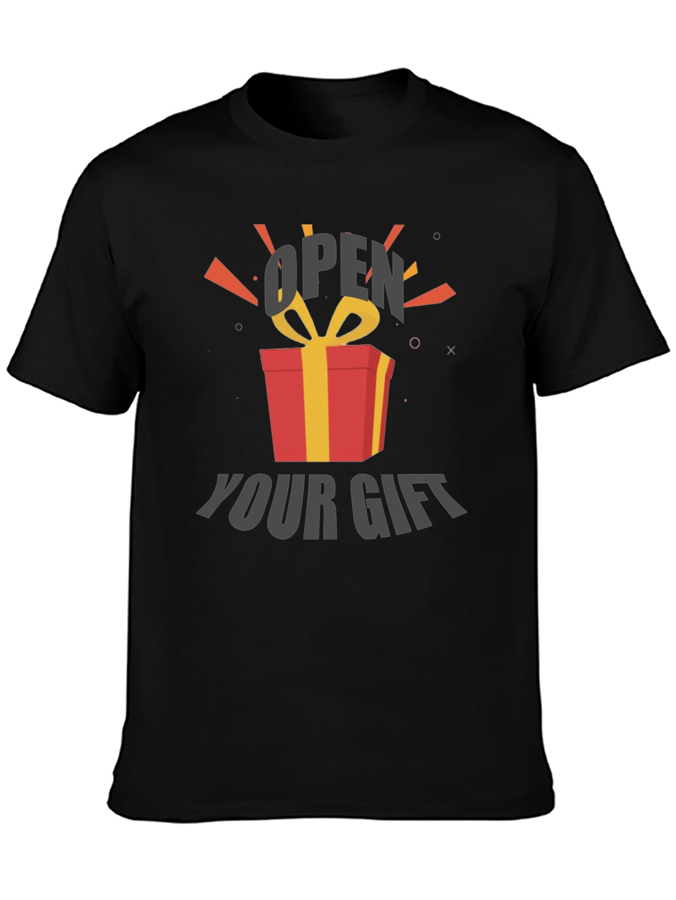 Open Your Gift Graphic Tee - Soft Cotton Blend