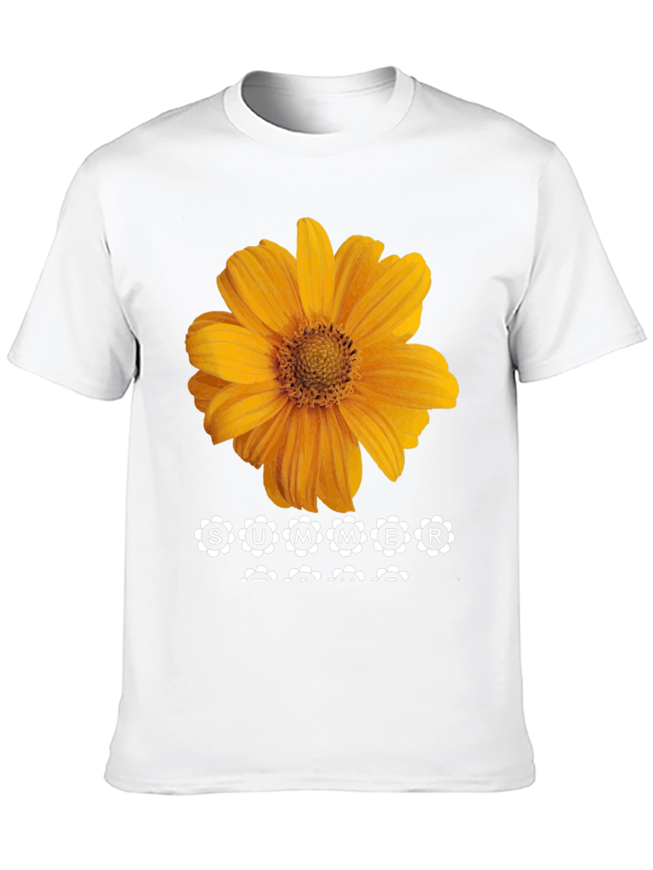 Summer Sunflower Graphic Tee - Black