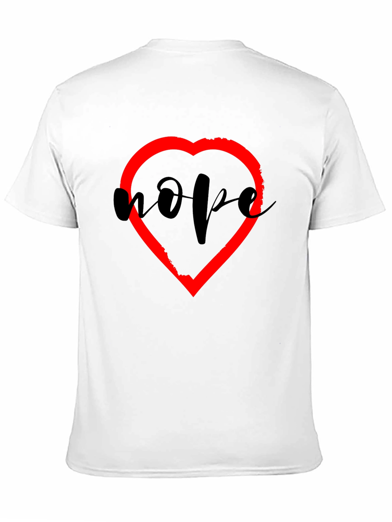 Hope Heart Graphic Tee - Unisex Black T-Shirt
