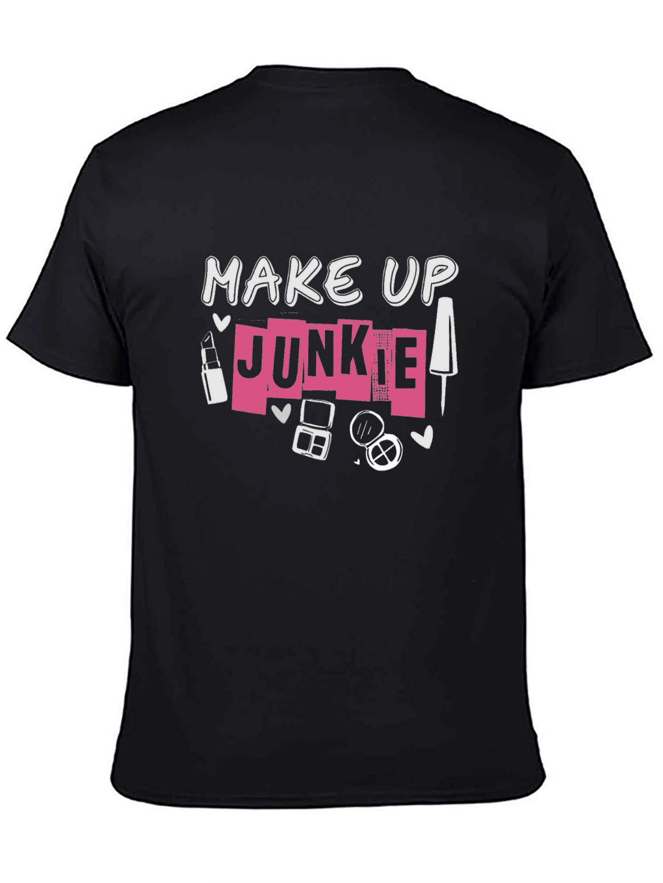 Make Up Junkie Black T-Shirt