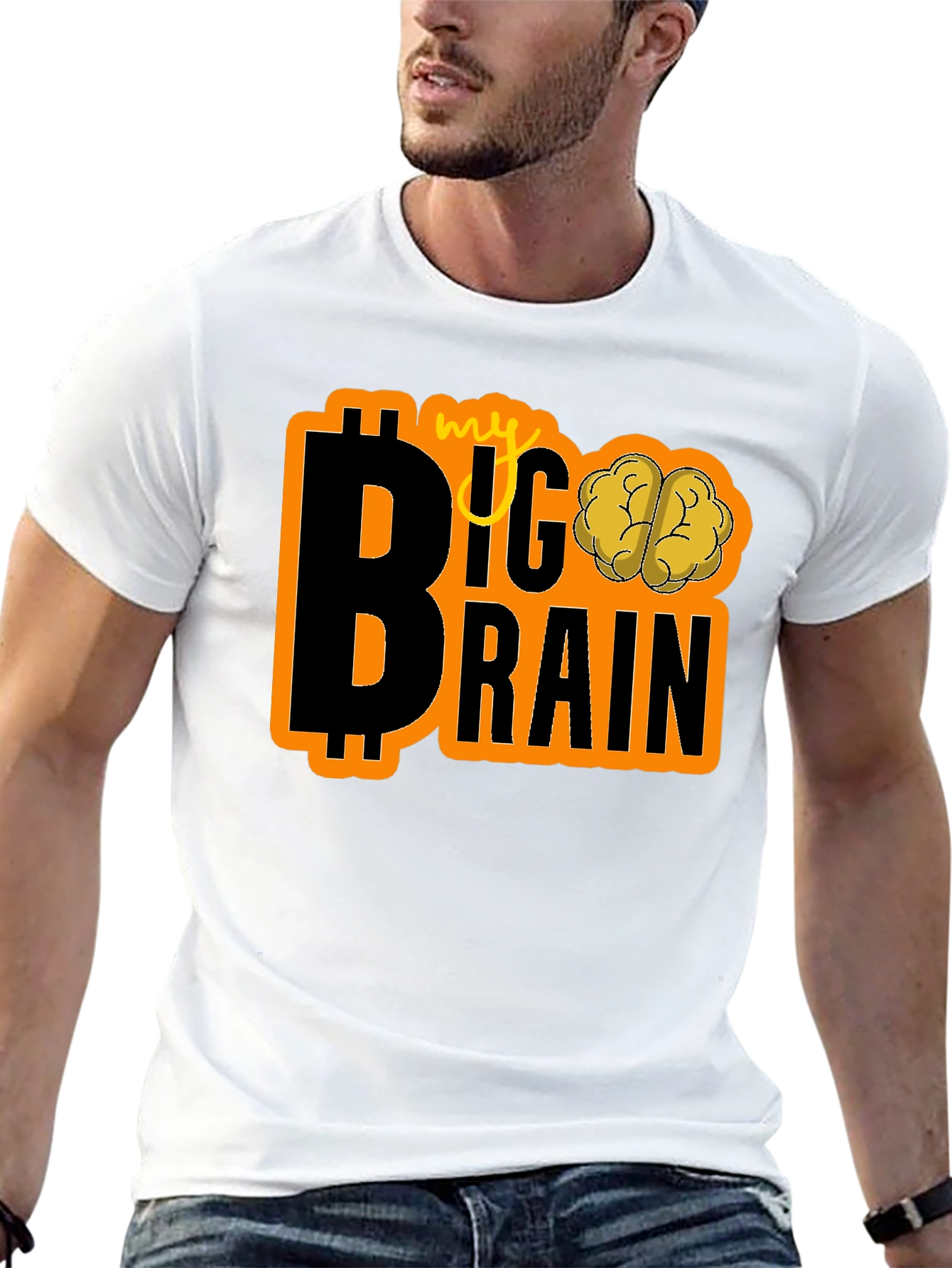 My Big Brain Bitcoin Crypto T-Shirt