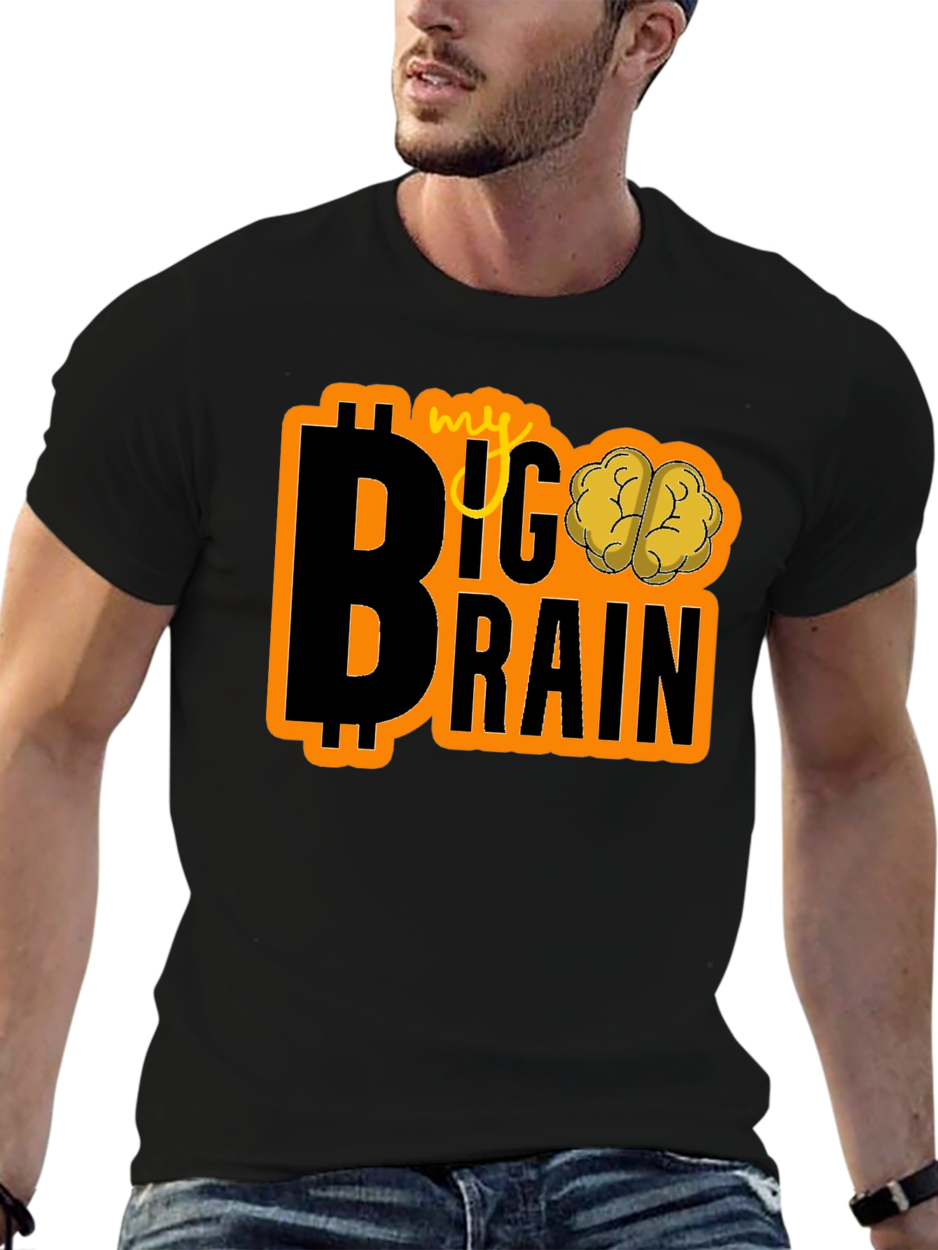 My Big Brain Bitcoin Crypto T-Shirt