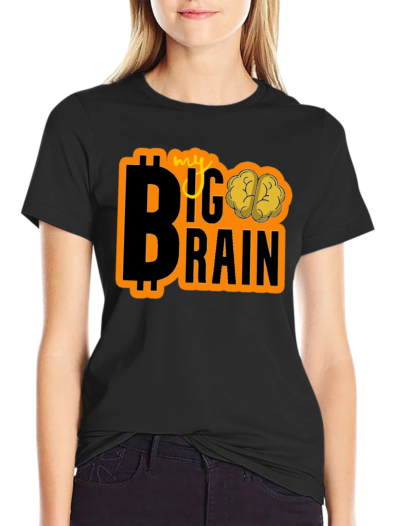 My Big Brain Bitcoin Crypto T-Shirt