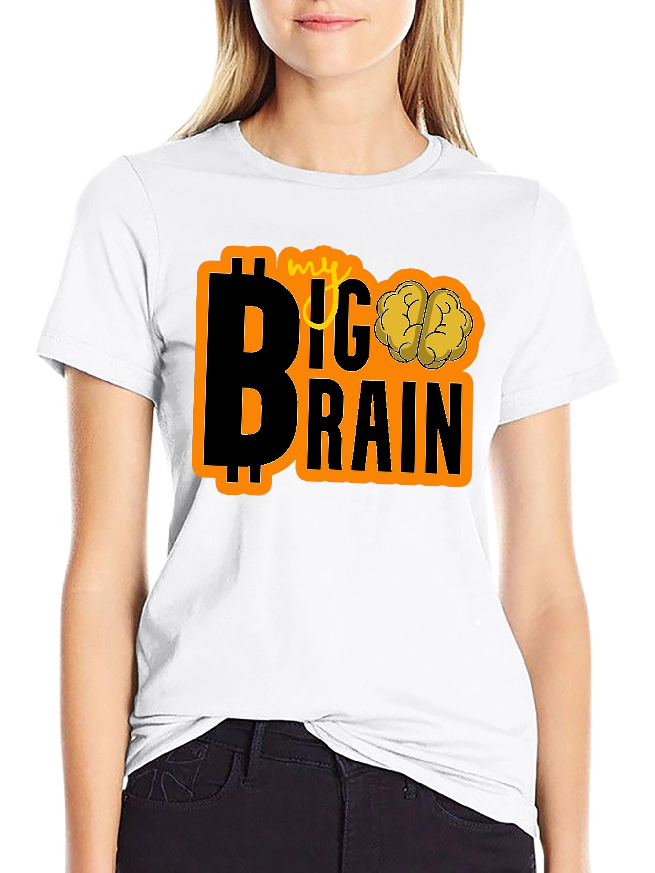 My Big Brain Bitcoin Crypto T-Shirt