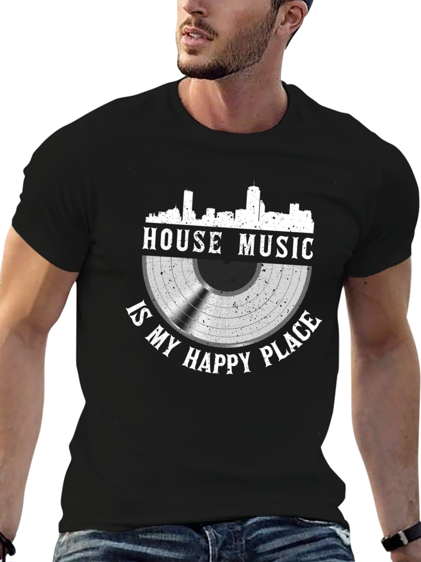 House Music Is My Happy Place Graphic Tee