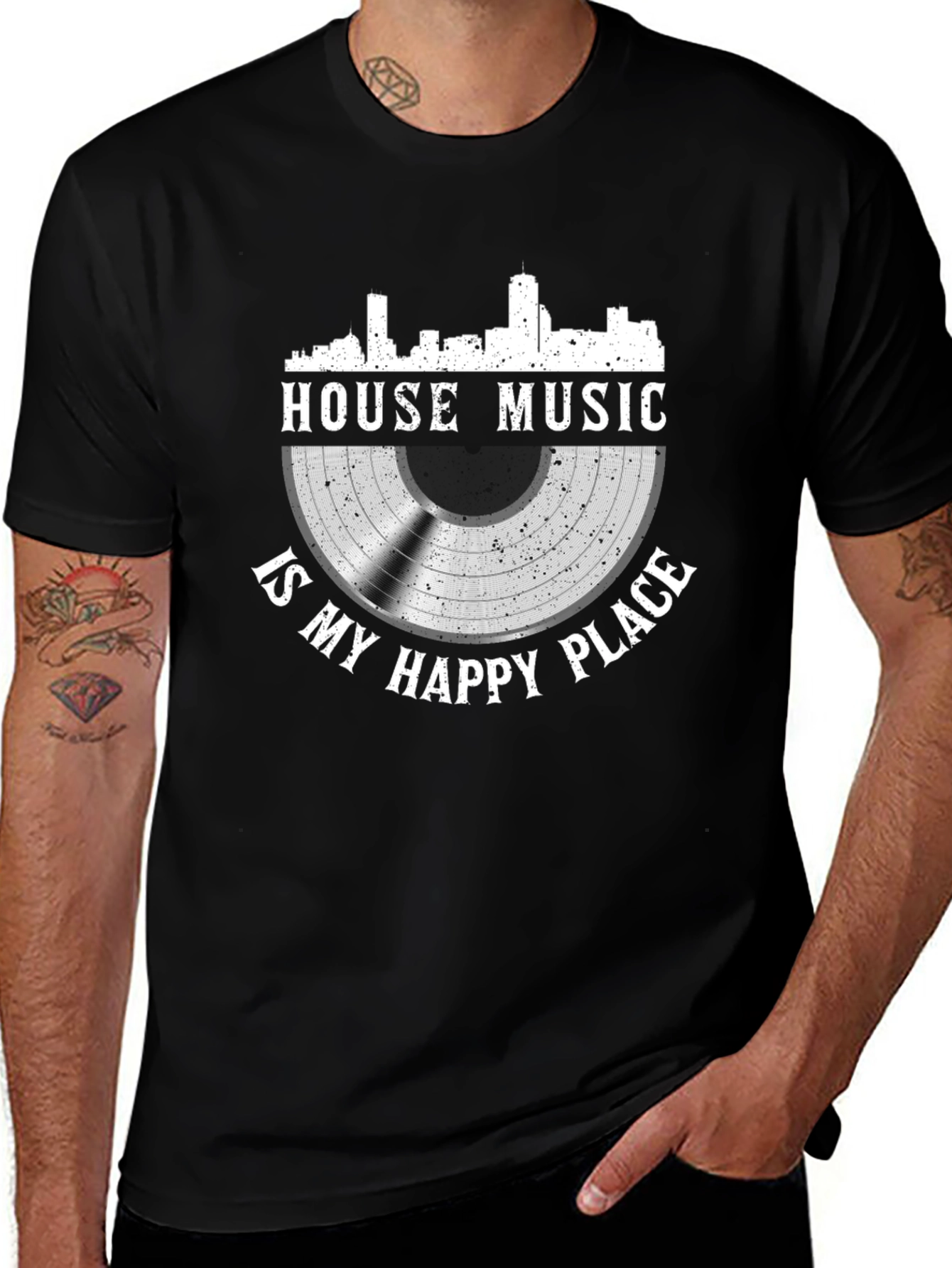 House Music Is My Happy Place Graphic Tee