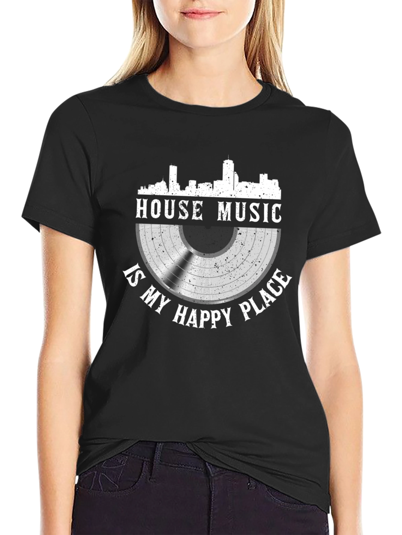 House Music Is My Happy Place Graphic Tee