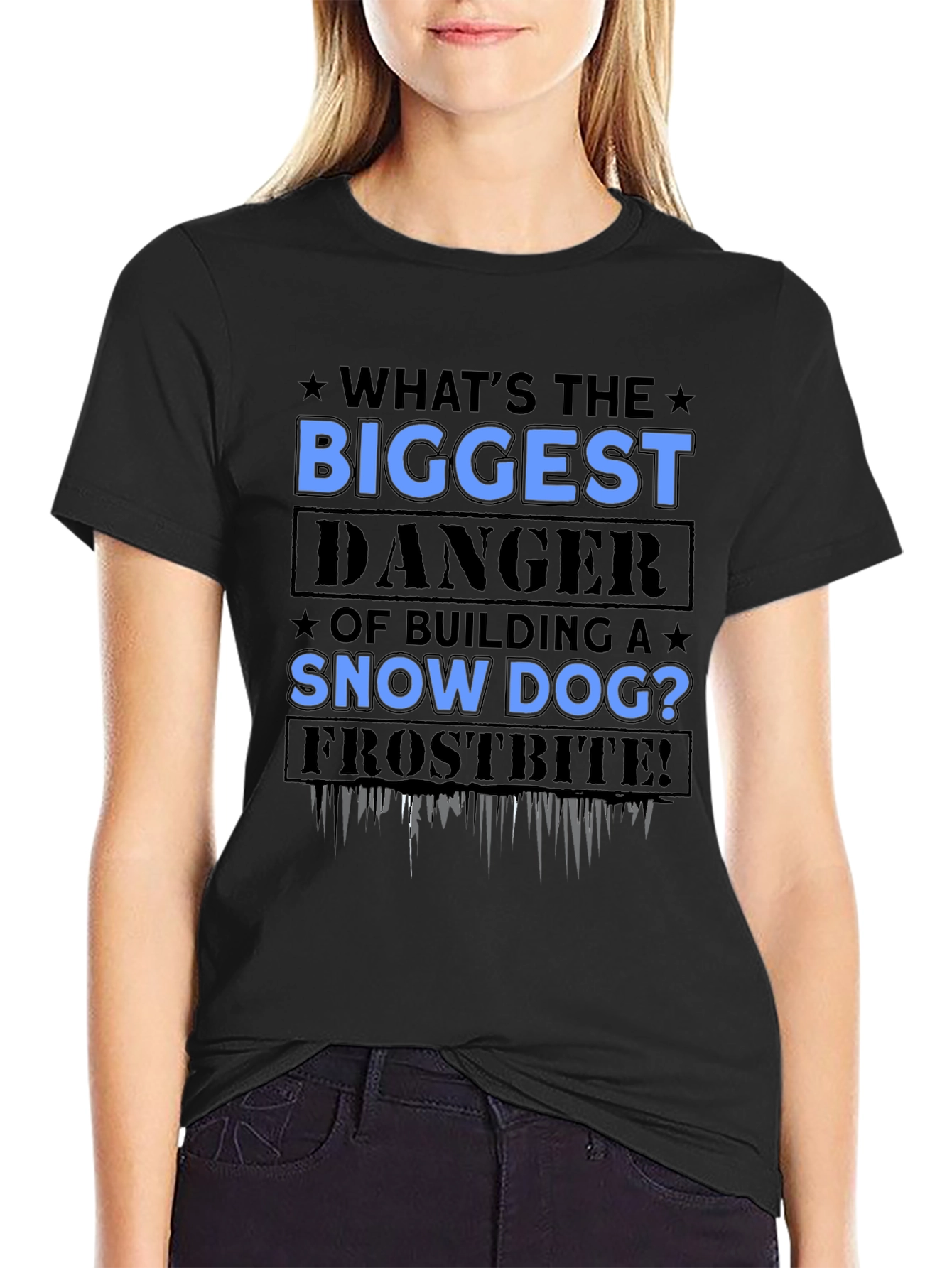 Snow Dog Danger T-Shirt
