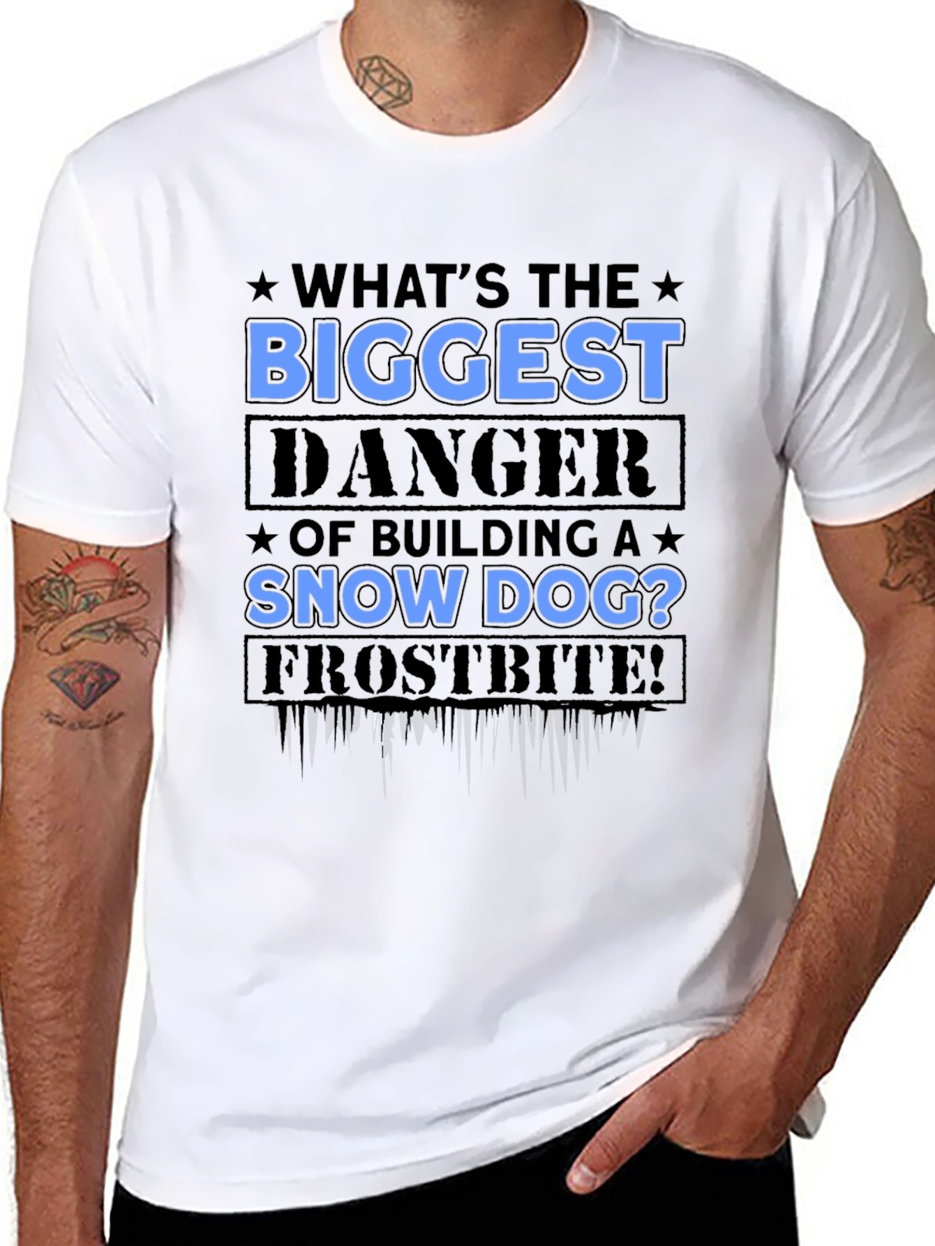 Snow Dog Danger T-Shirt