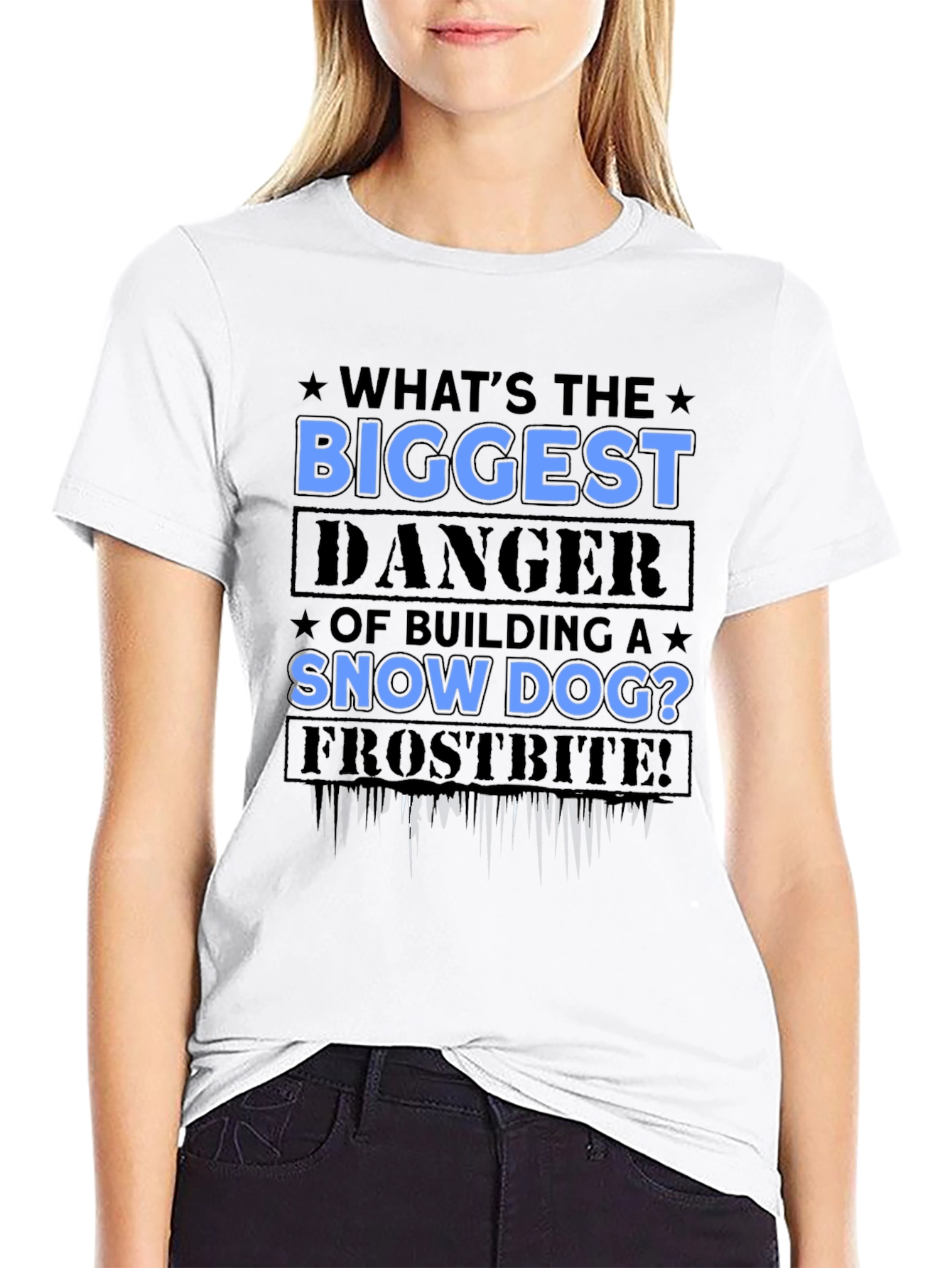 Snow Dog Danger T-Shirt