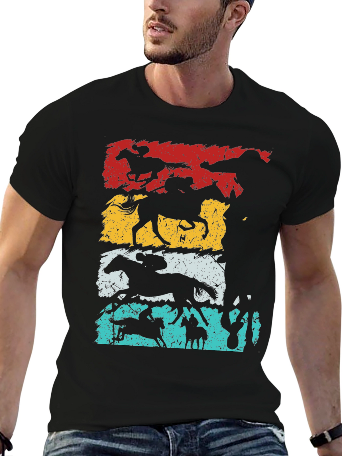 Retro Horse Racing T-Shirt