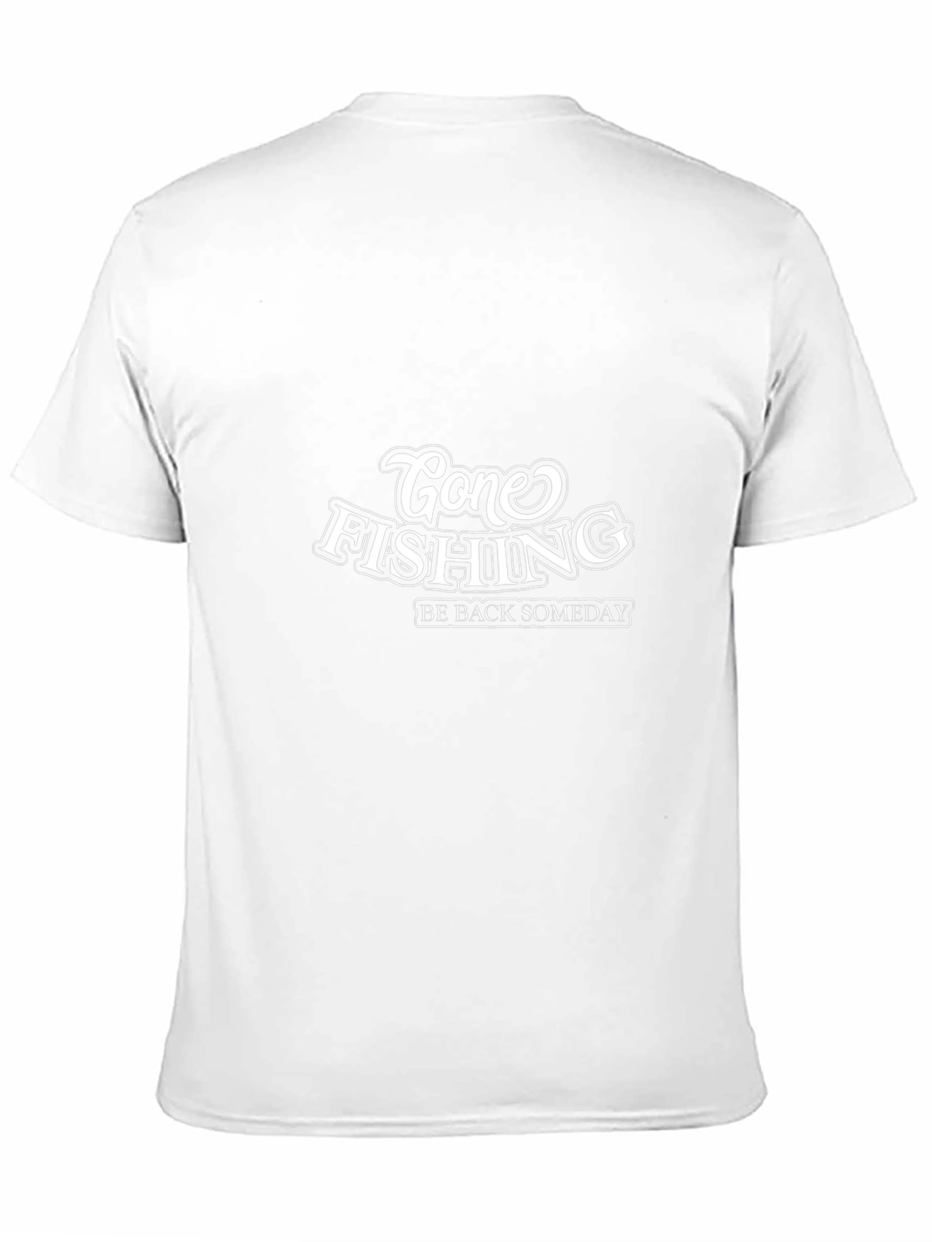 Gone Fishing T-Shirt - Black Graphic Tee