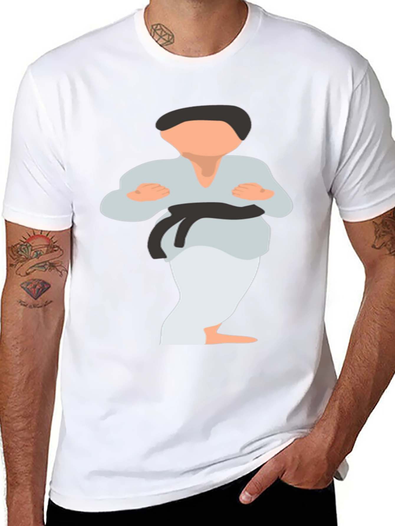 Karate Kid Graphic Tee - Black Martial Arts T-Shirt