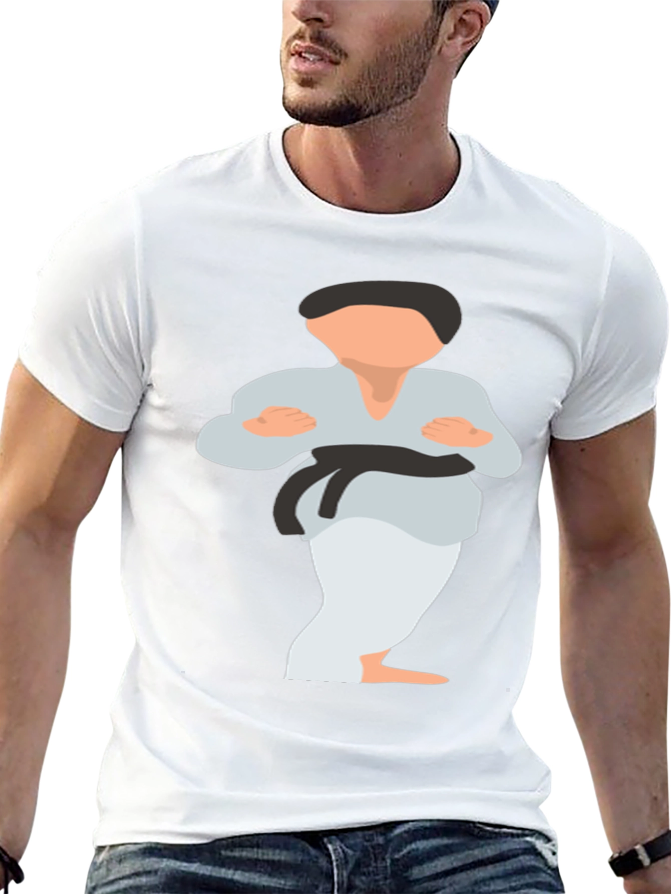 Karate Kid Graphic Tee - Black Martial Arts T-Shirt
