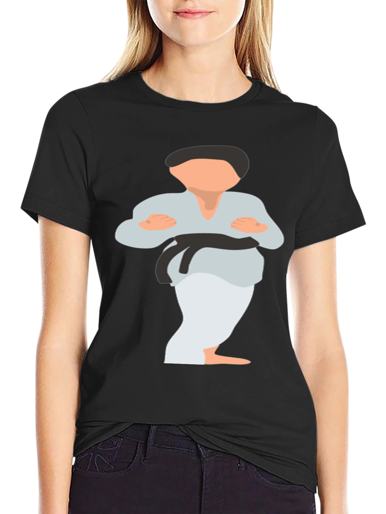 Karate Kid Graphic Tee - Black Martial Arts T-Shirt
