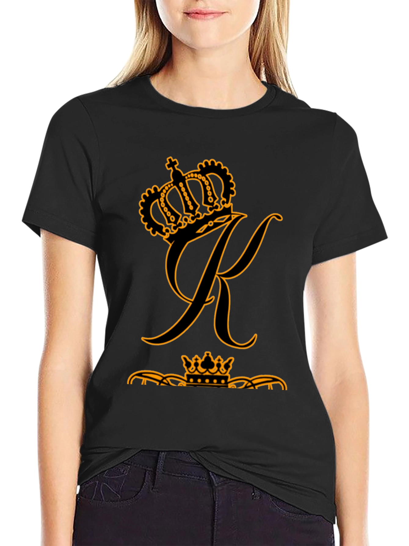 Crown K Graphic Black T-Shirt