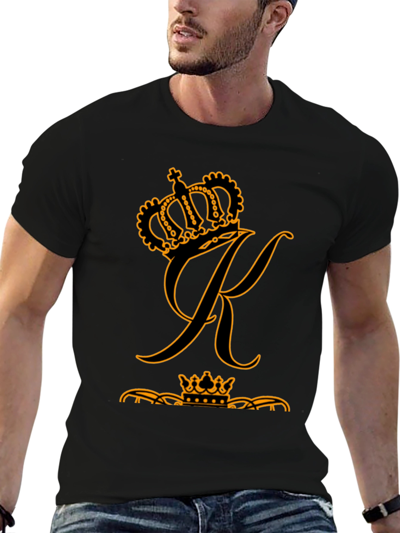 Crown K Graphic Black T-Shirt