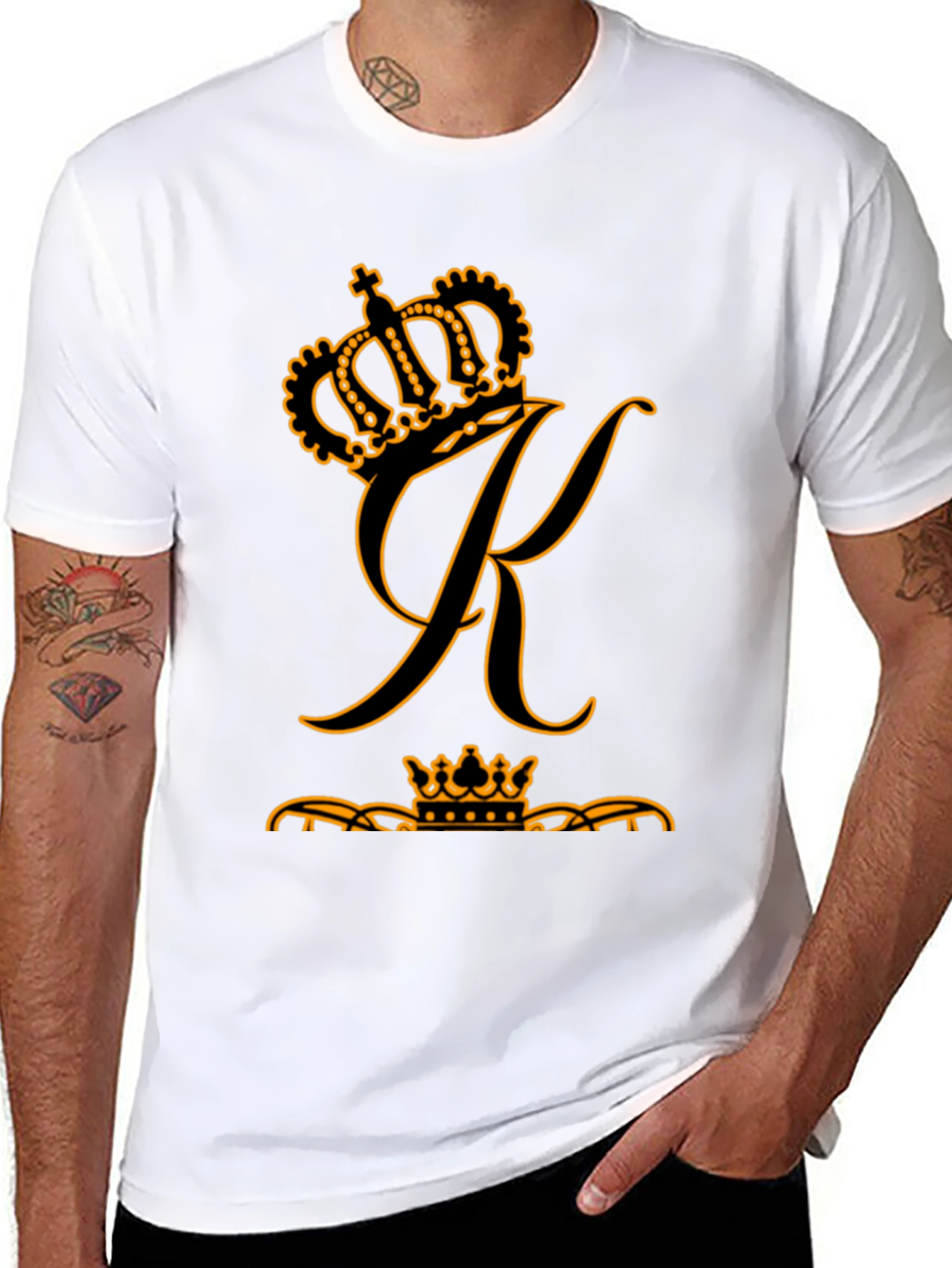 Crown K Graphic Black T-Shirt