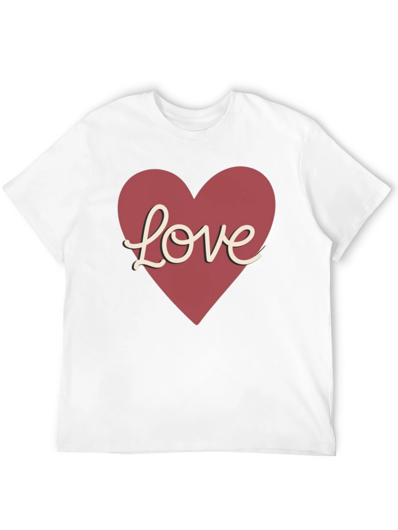 Love Heart Graphic Tee - Valentines Day Gift