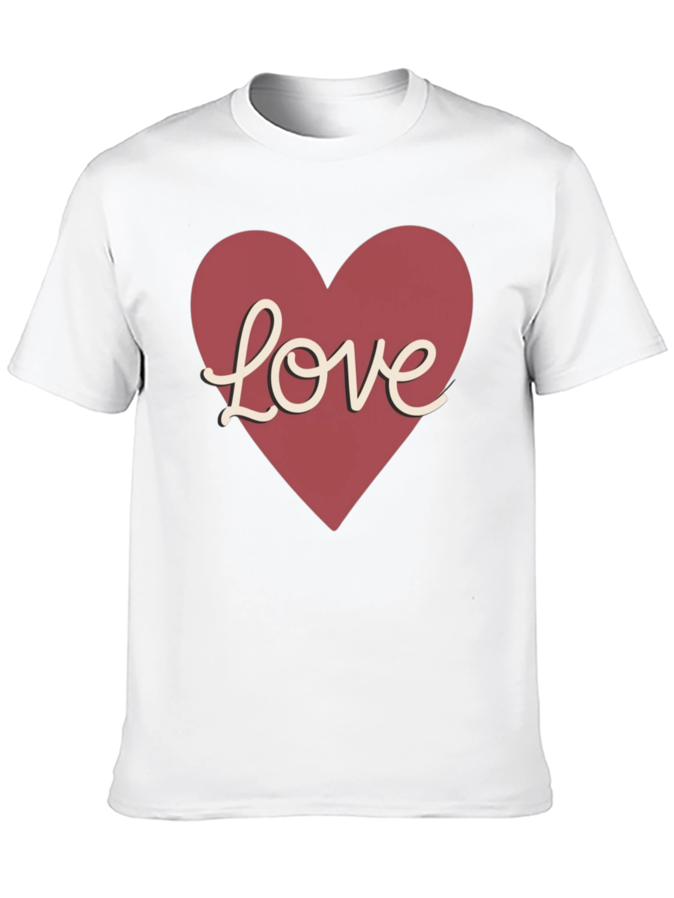 Love Heart Graphic Tee - Valentines Day Gift