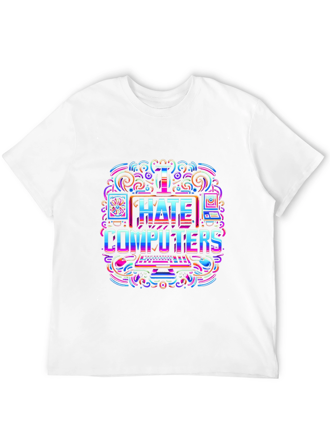 I Hate Computers Graphic T-Shirt