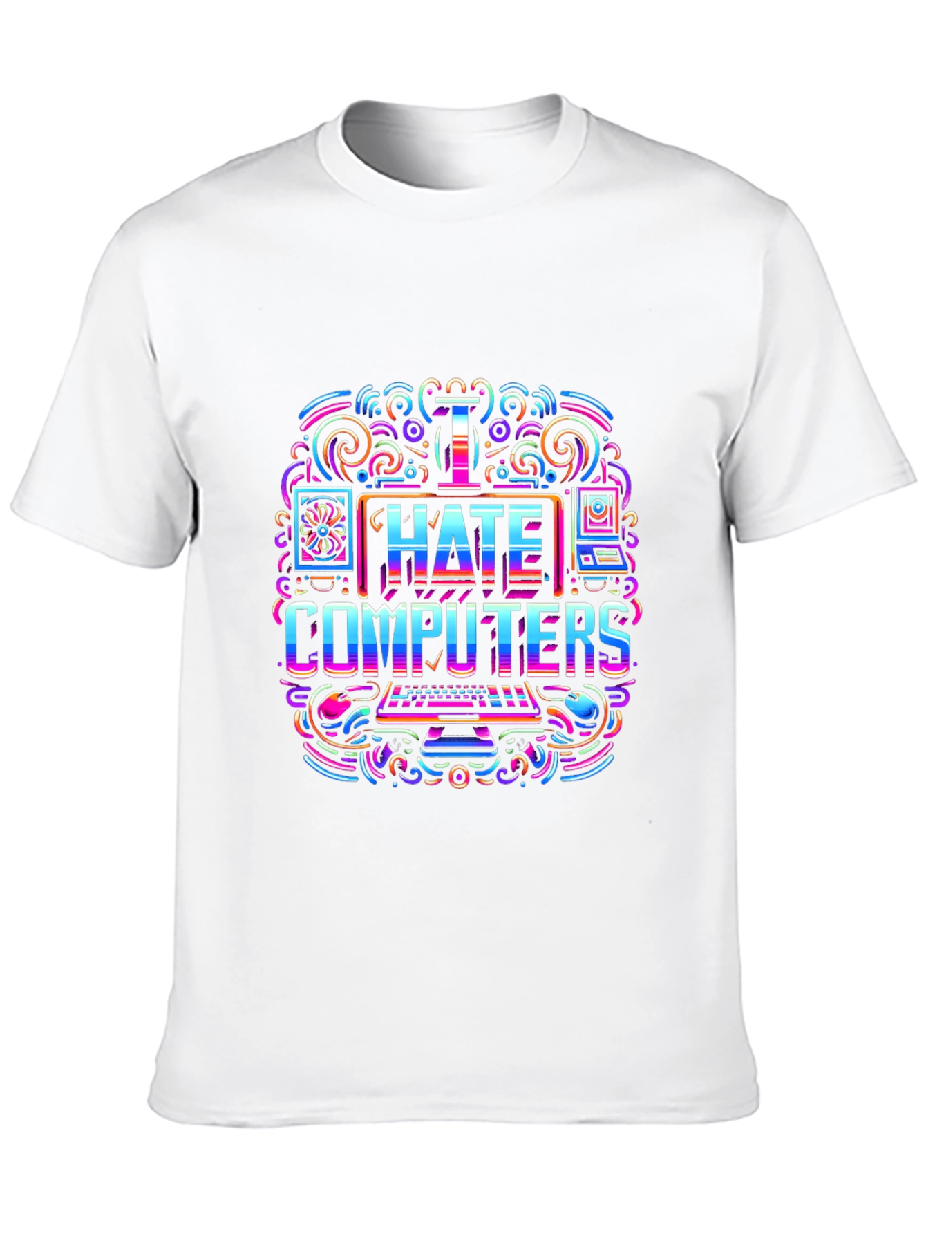 I Hate Computers Graphic T-Shirt
