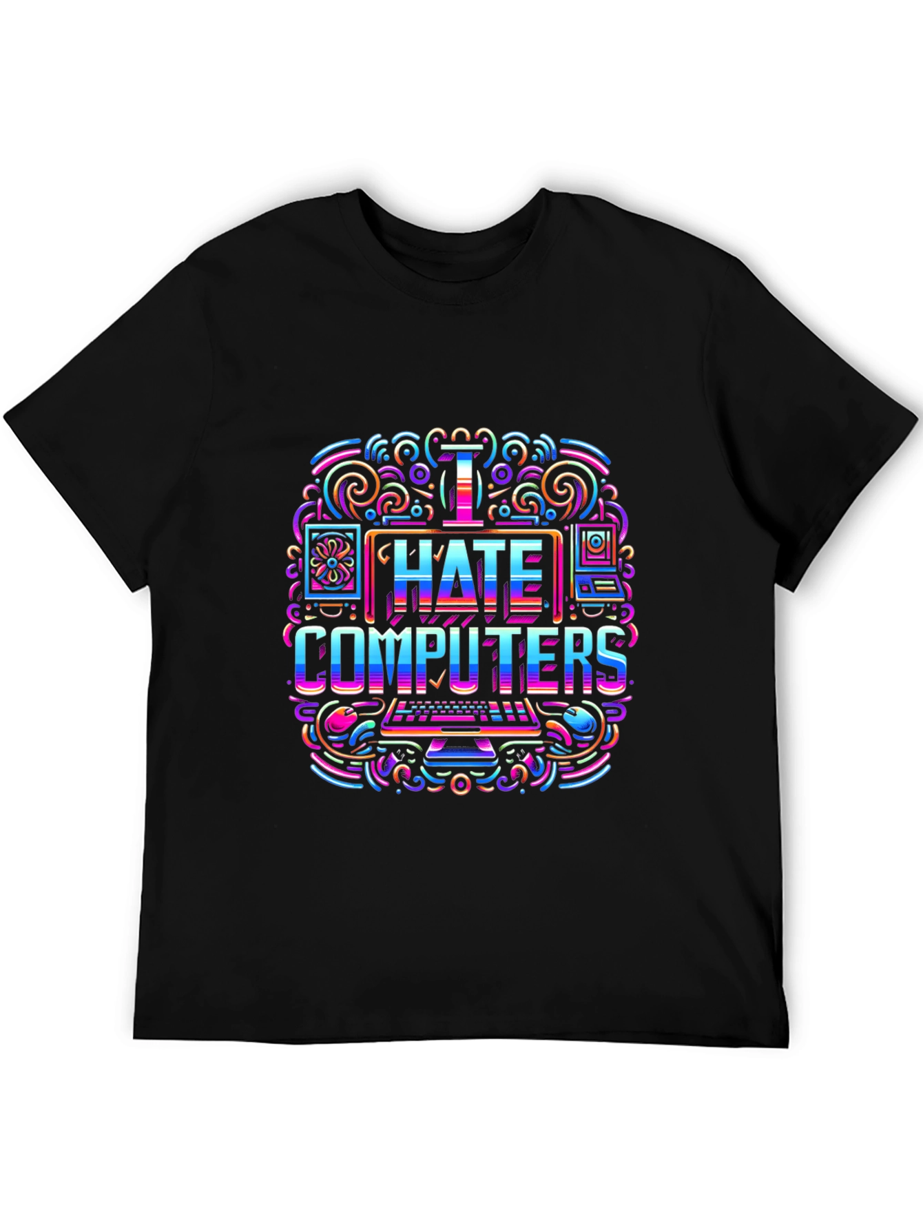 I Hate Computers Graphic T-Shirt