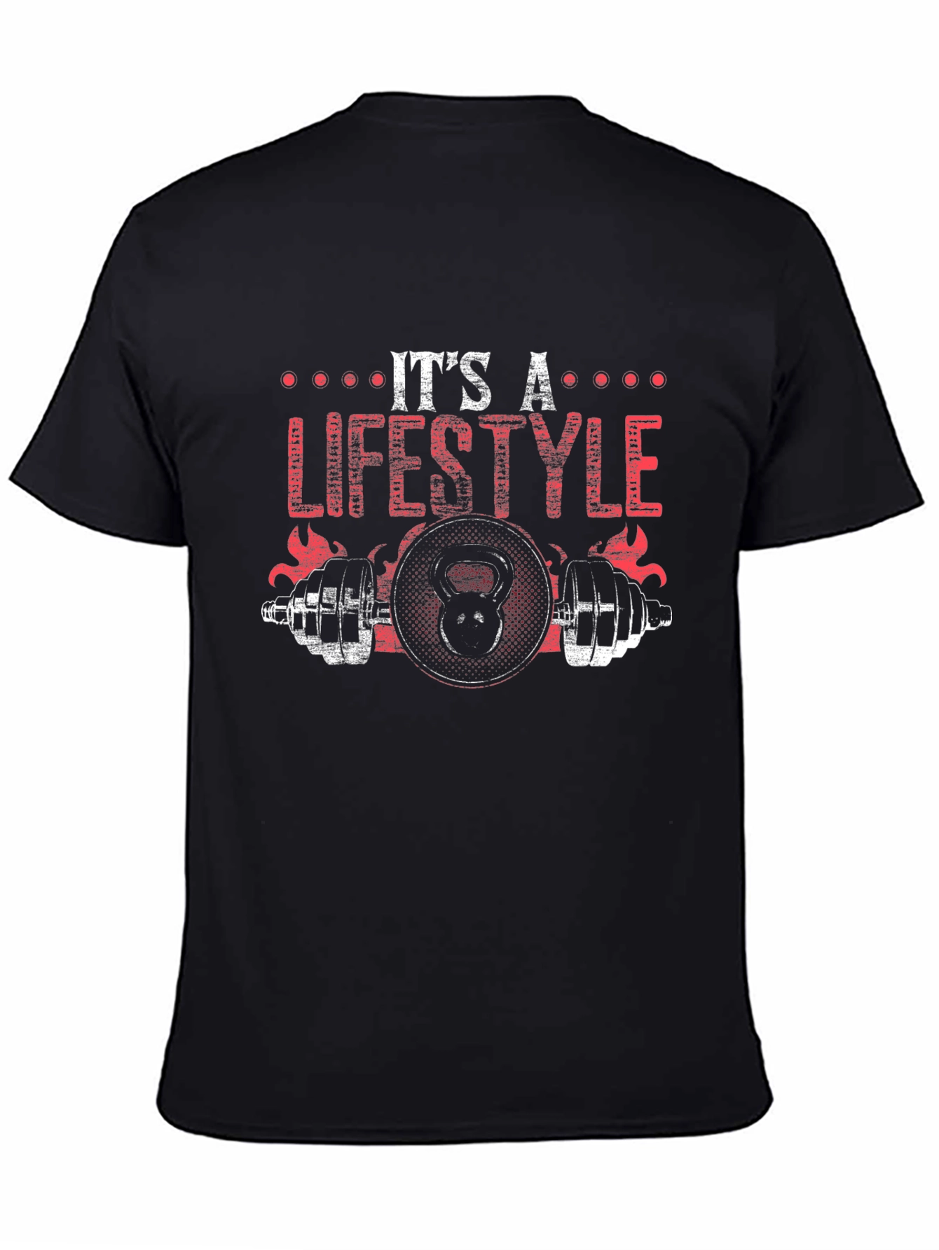 Its A Lifestyle Black Graphic T-Shirt
