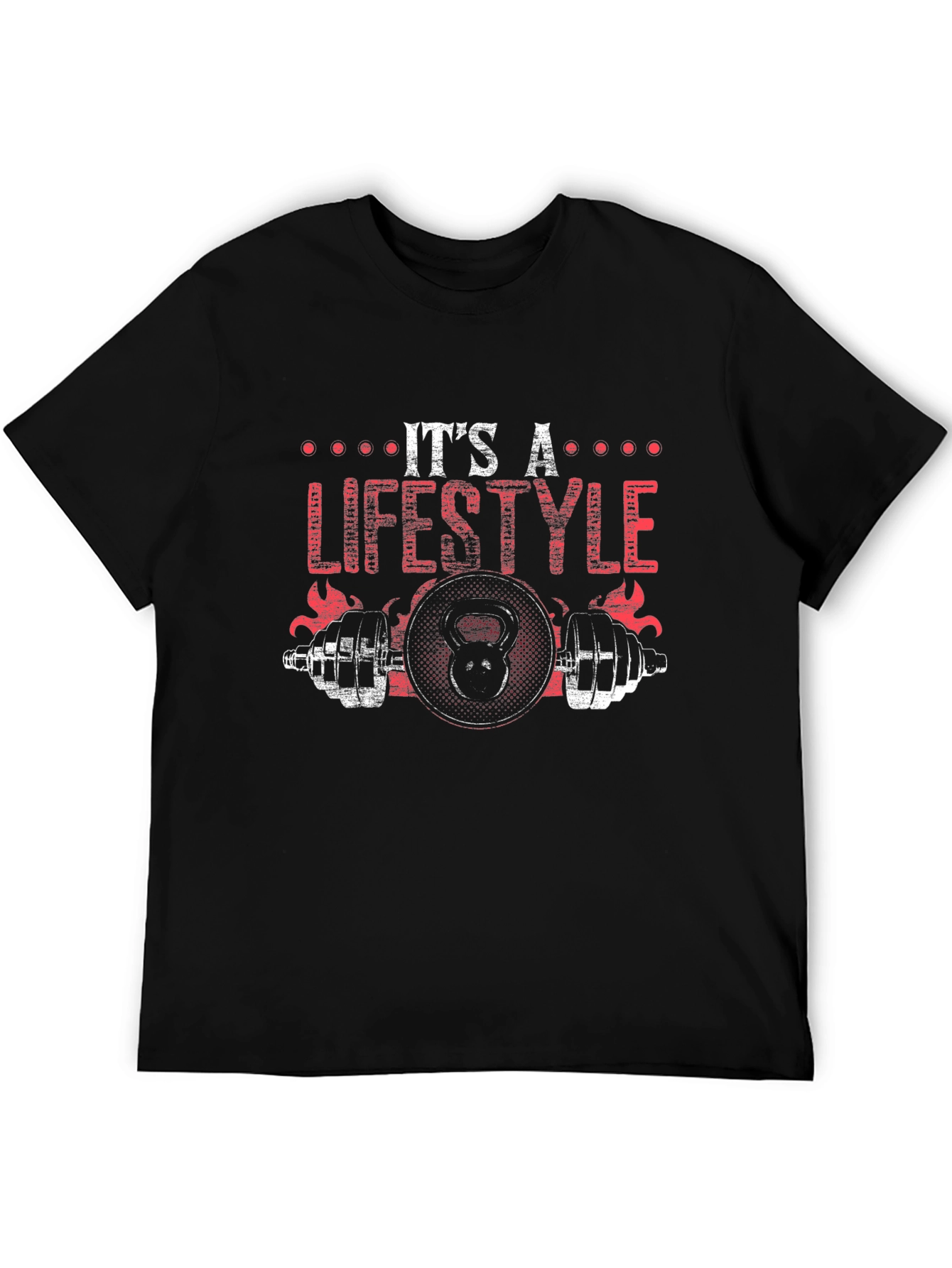 Its A Lifestyle Black Graphic T-Shirt
