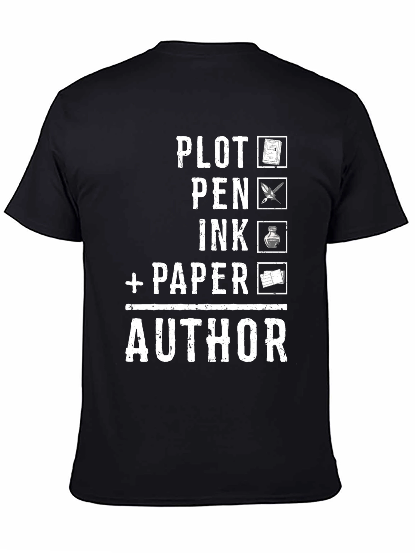 Author Checklist Graphic T-Shirt