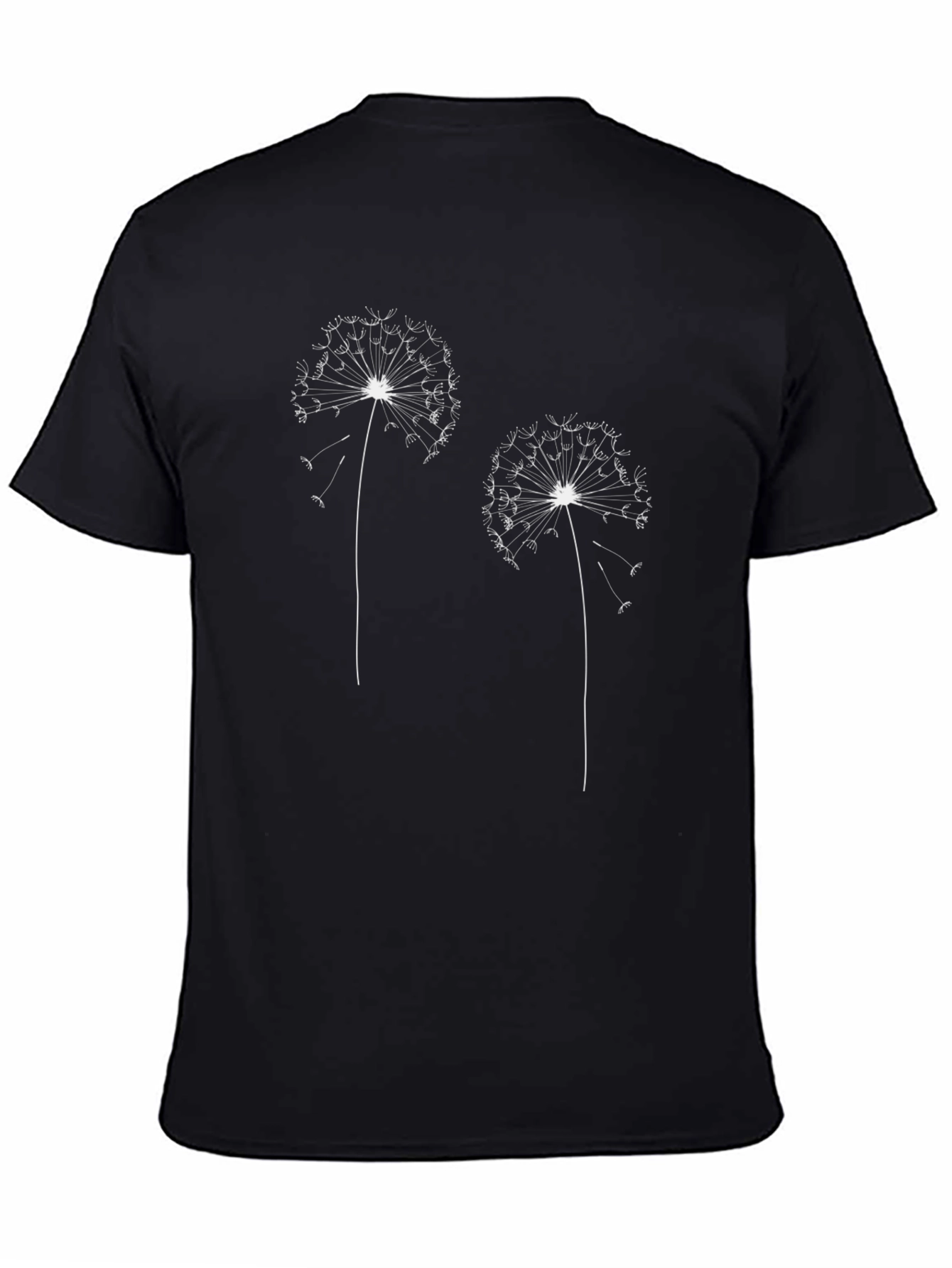 Dandelion Graphic Black T-Shirt