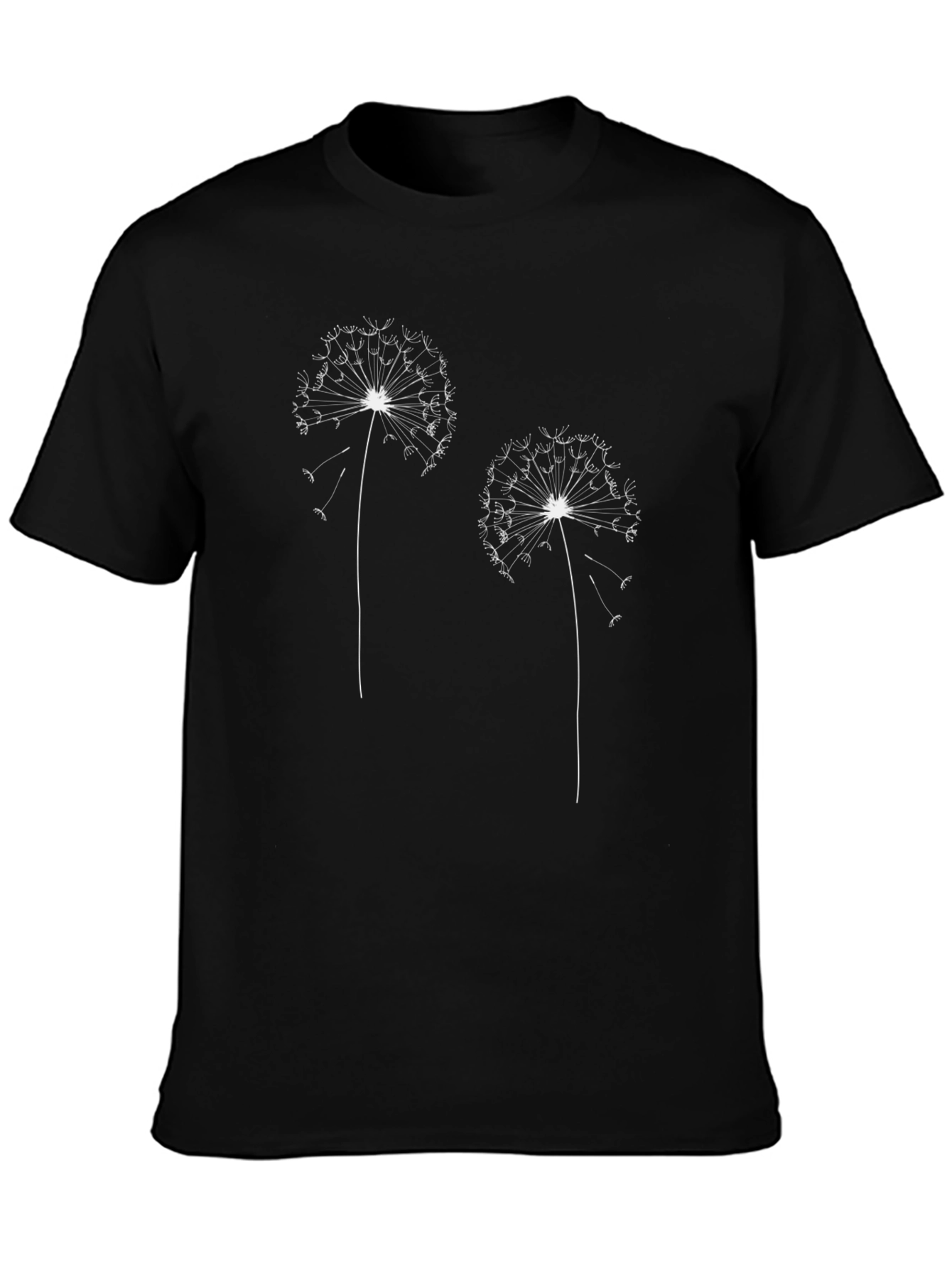 Dandelion Graphic Black T-Shirt