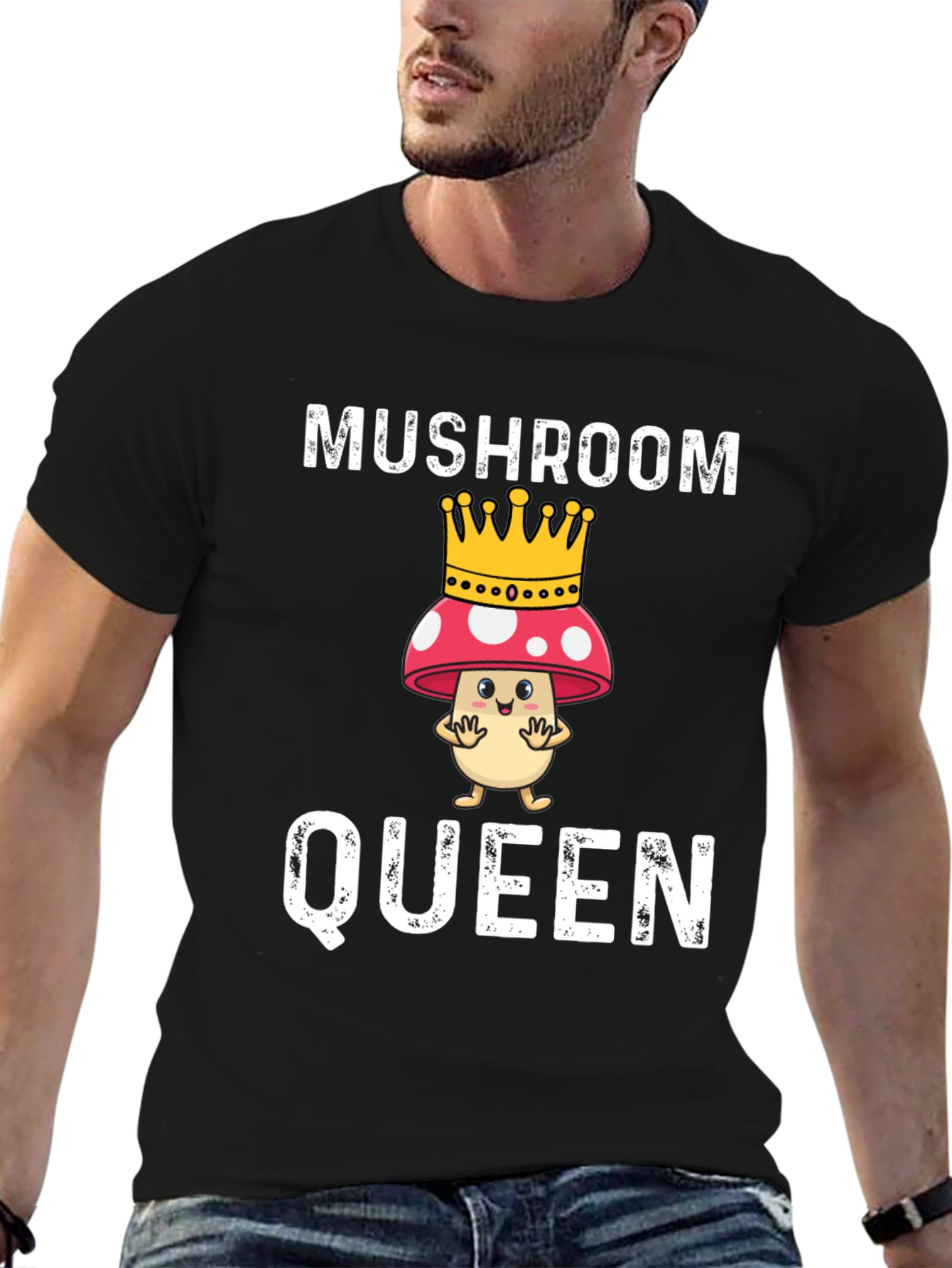 Mushroom Queen Funny Graphic T-Shirt