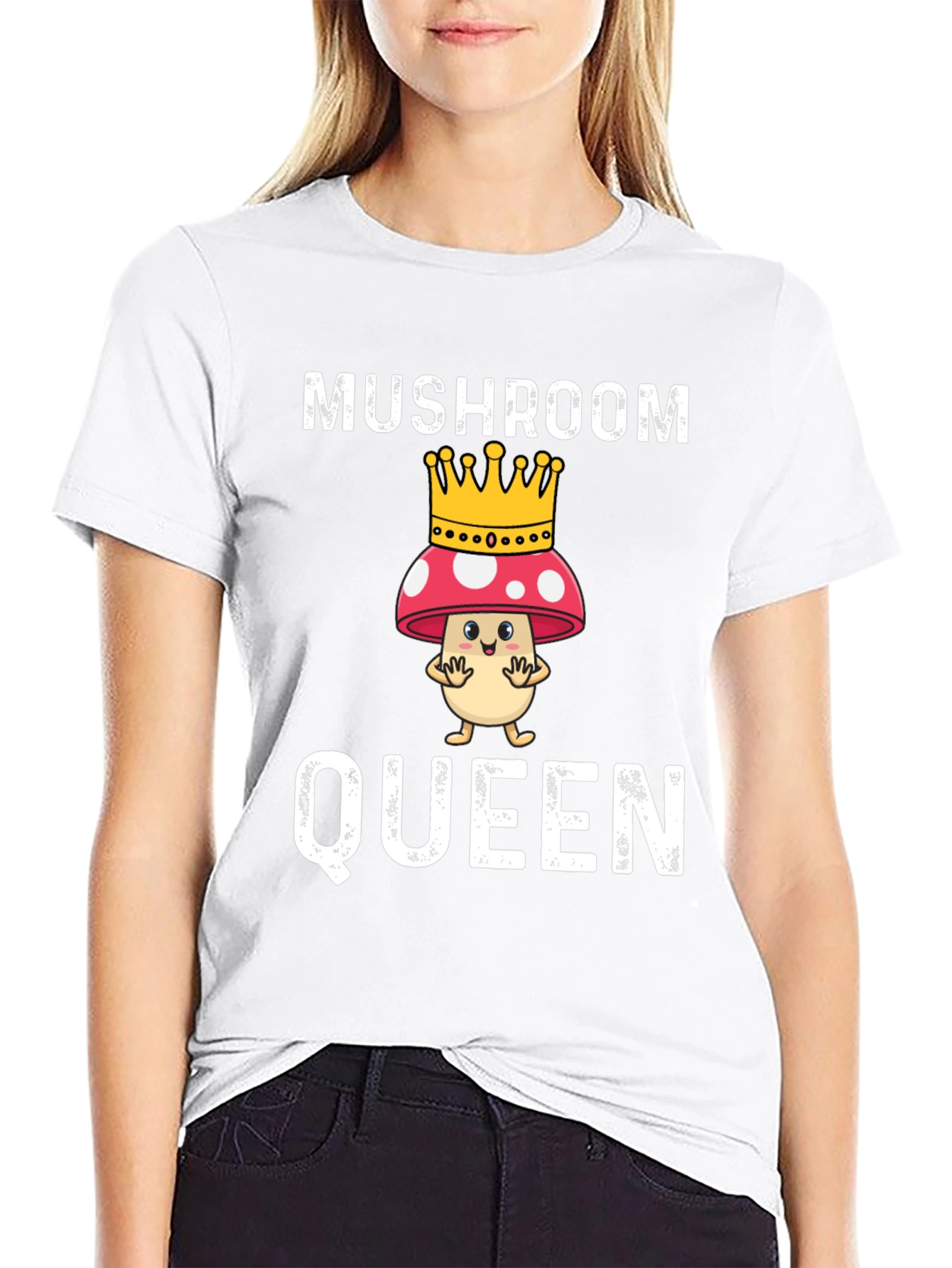 Mushroom Queen Funny Graphic T-Shirt
