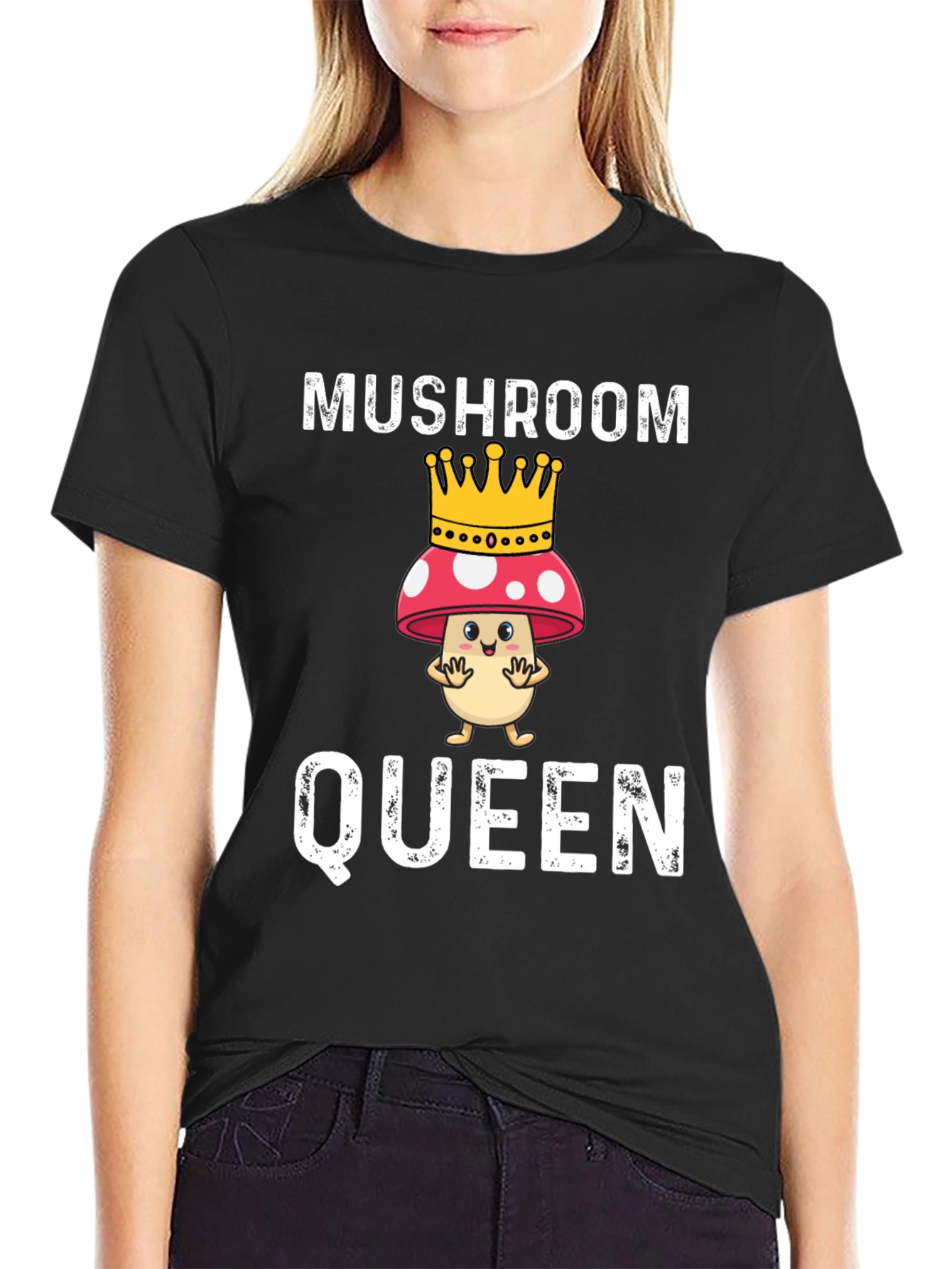 Mushroom Queen Funny Graphic T-Shirt