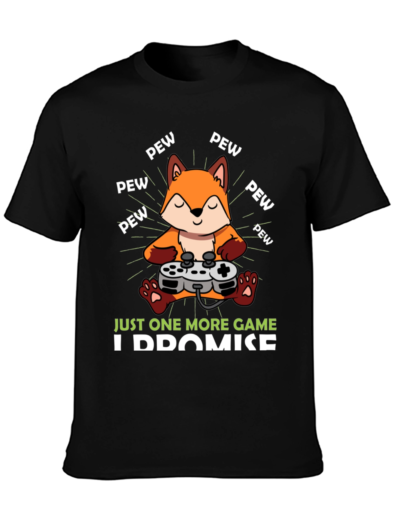 Just One More Game Fox Gamer T-Shirt