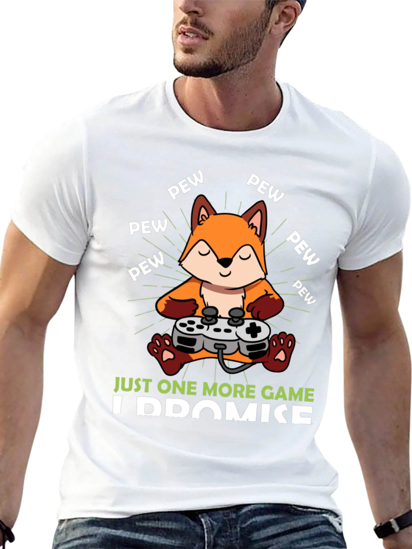 Just One More Game Fox Gamer T-Shirt