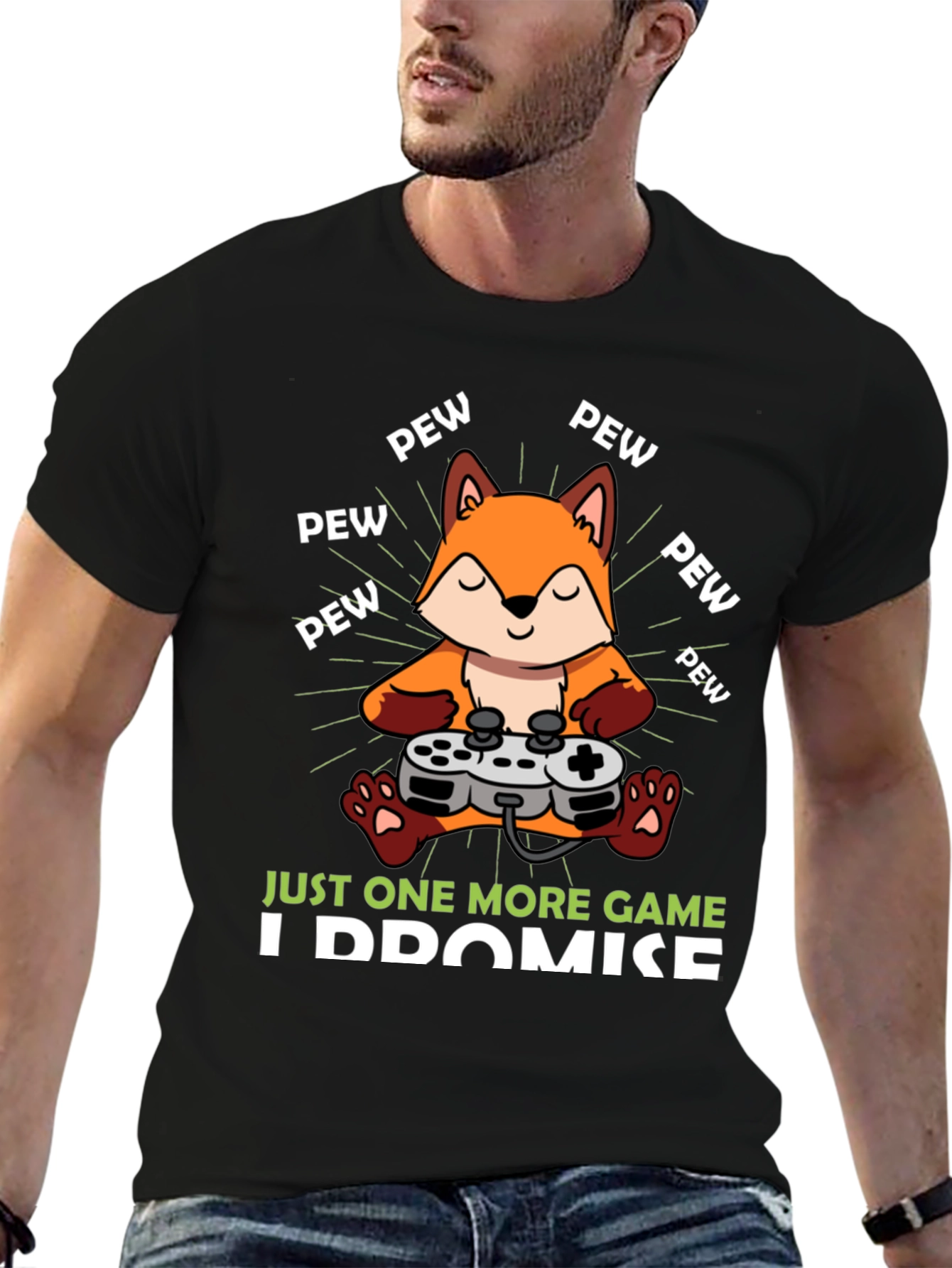 Just One More Game Fox Gamer T-Shirt