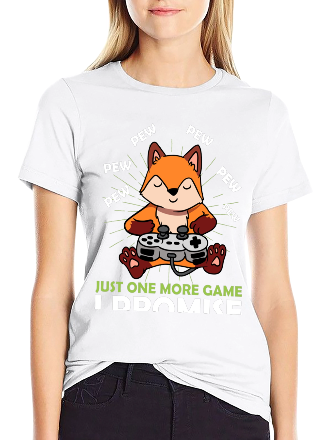 Just One More Game Fox Gamer T-Shirt