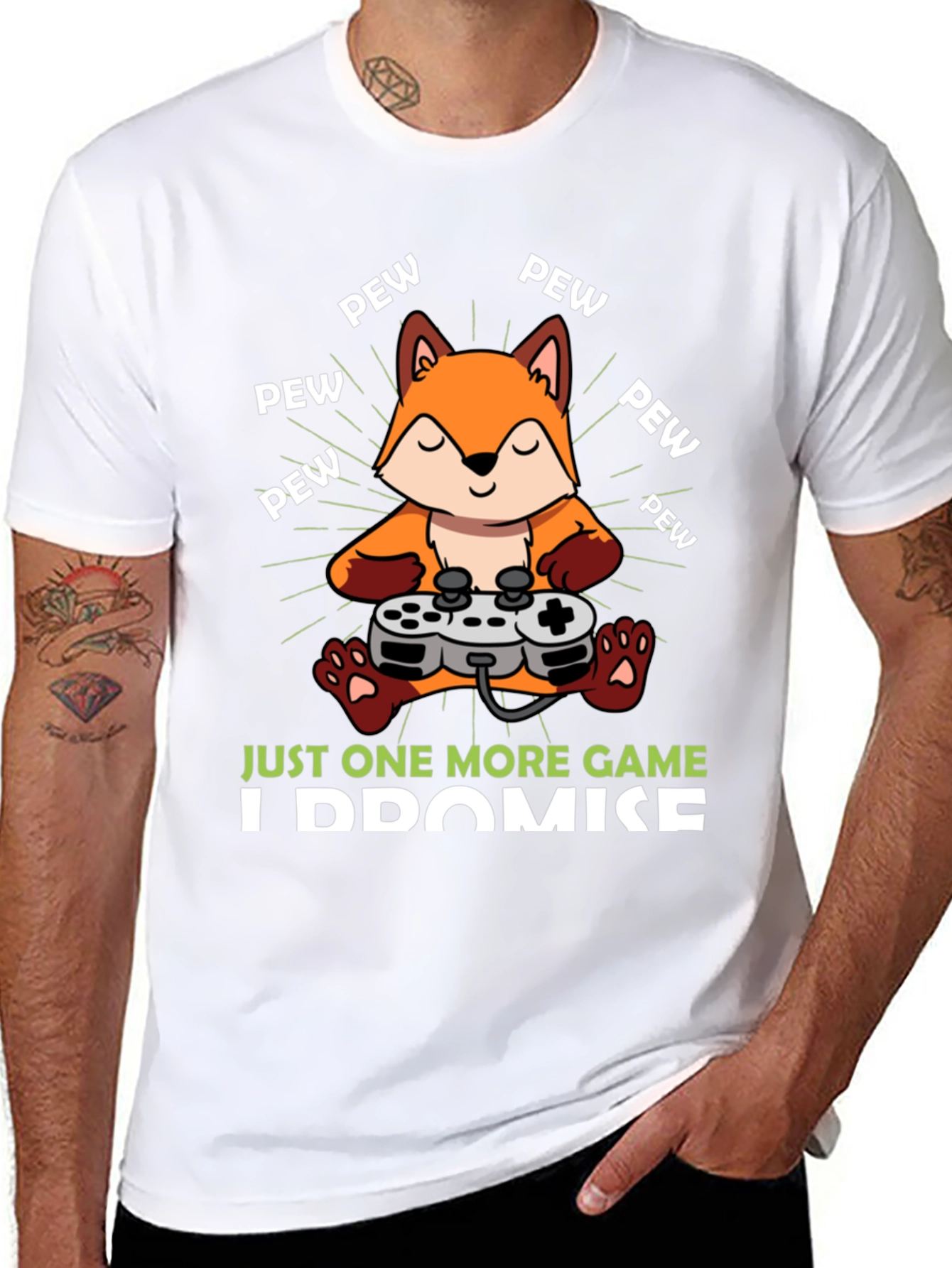 Just One More Game Fox Gamer T-Shirt