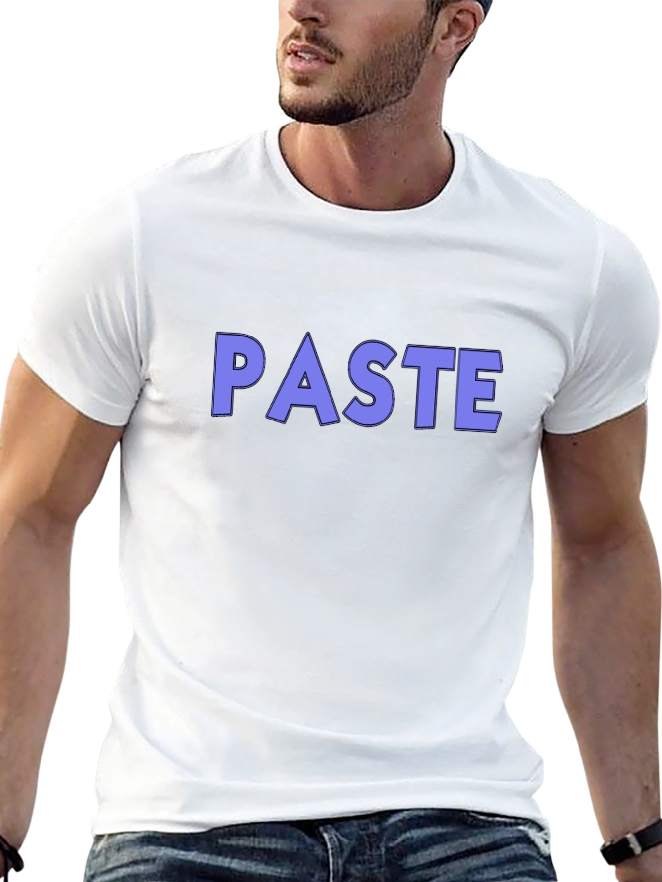 Paste Graphic T-Shirt -  Trendy Casual Wear