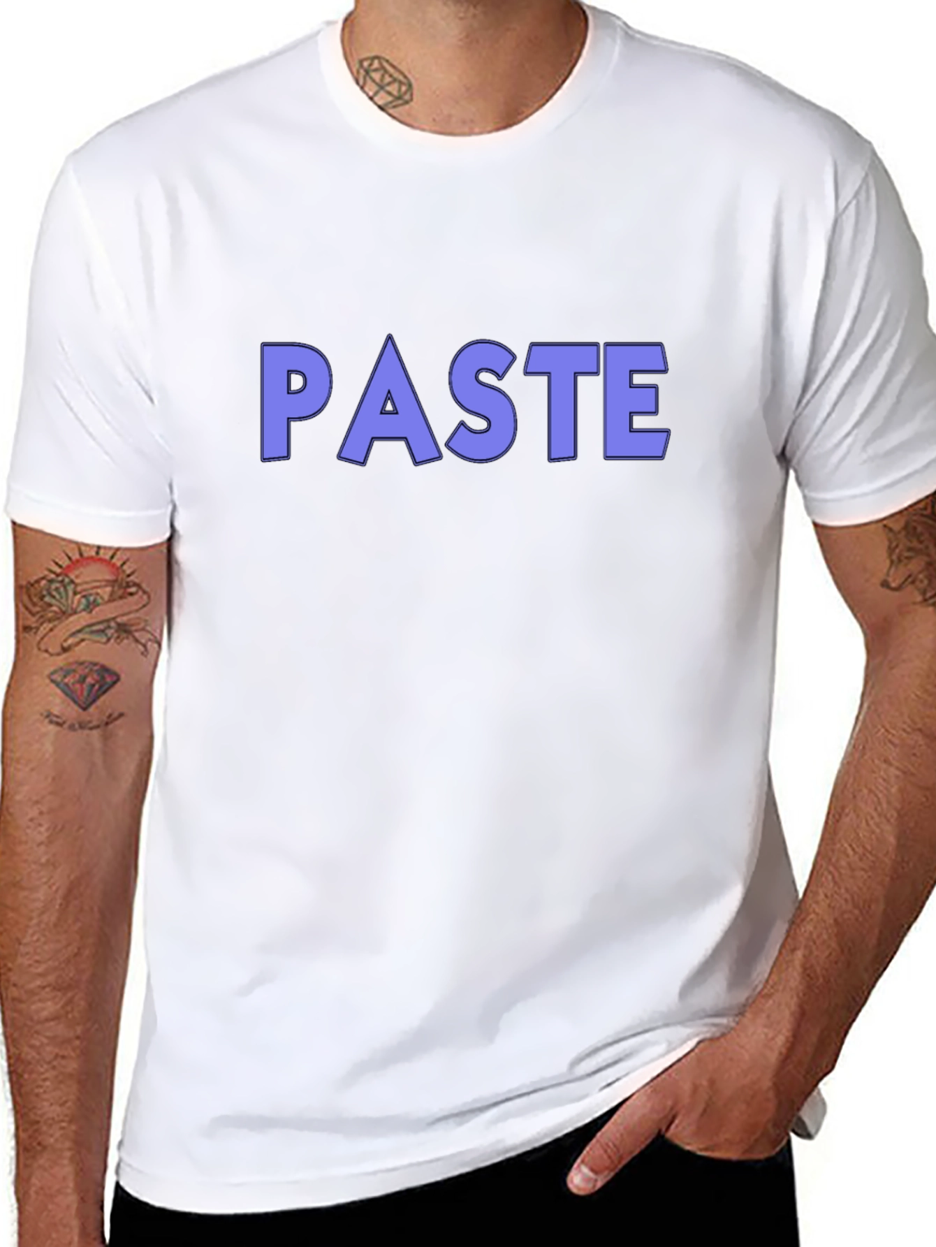 Paste Graphic T-Shirt -  Trendy Casual Wear