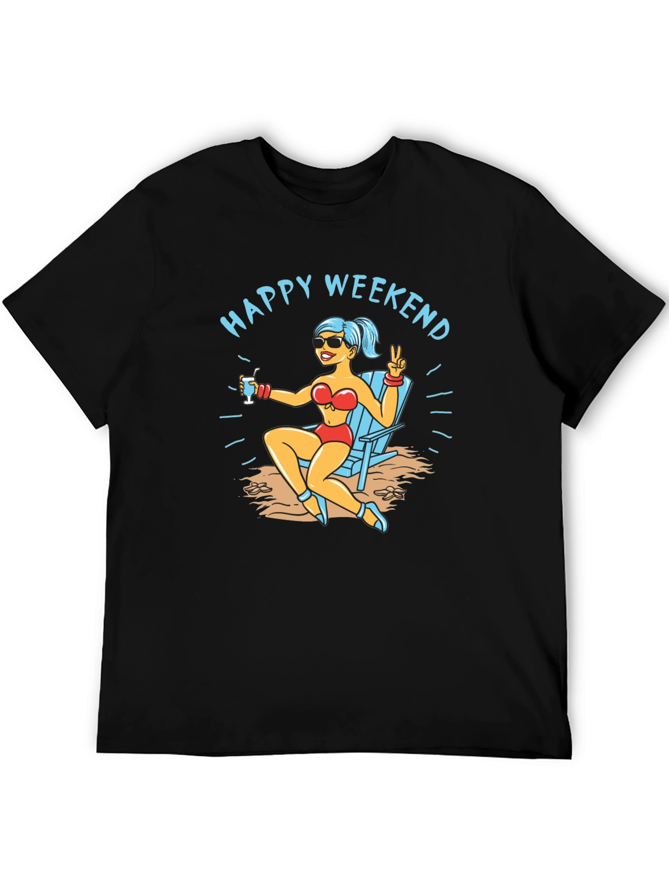 Happy Weekend T-Shirt Beach Vacation Tee