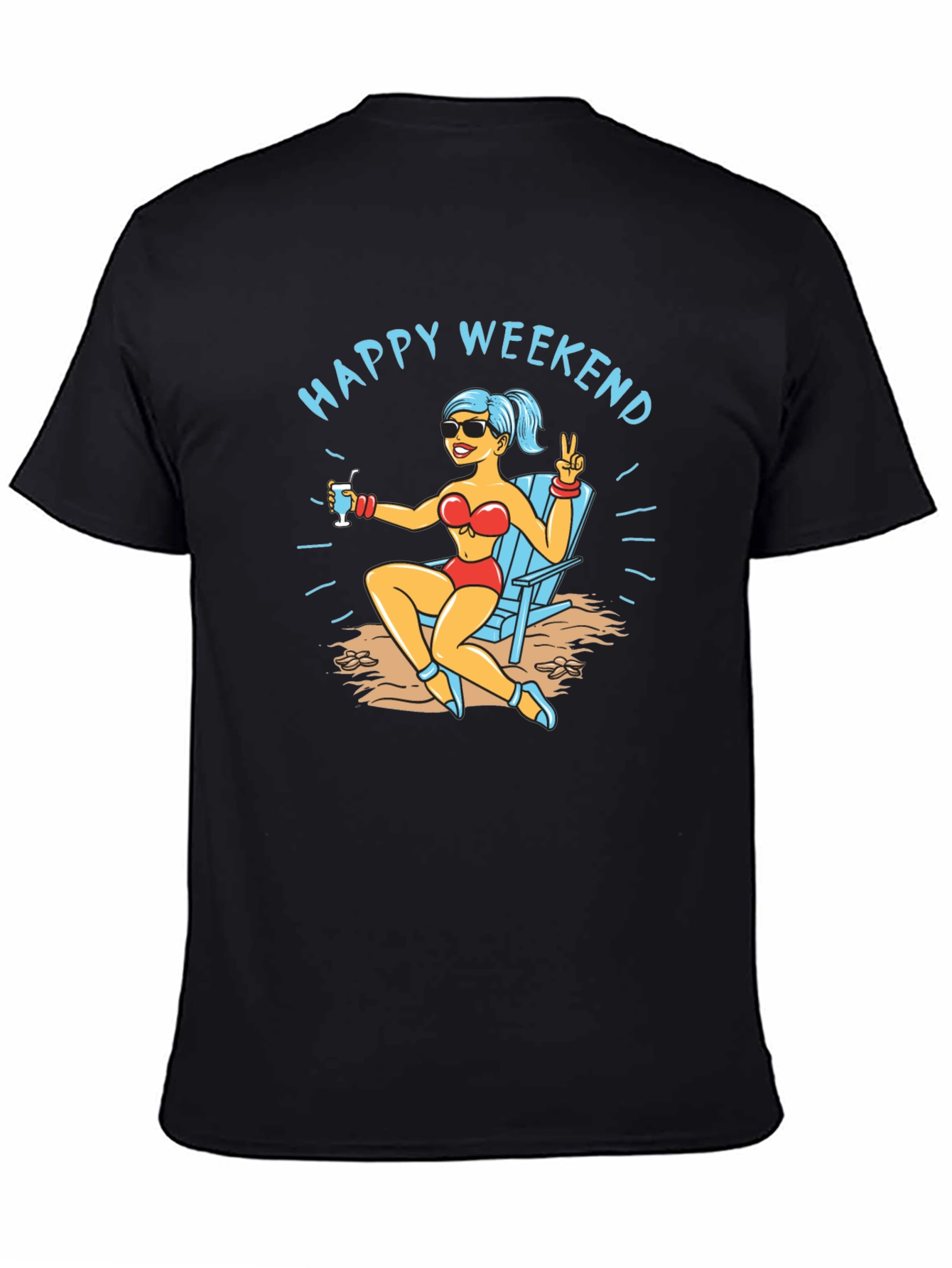 Happy Weekend T-Shirt Beach Vacation Tee